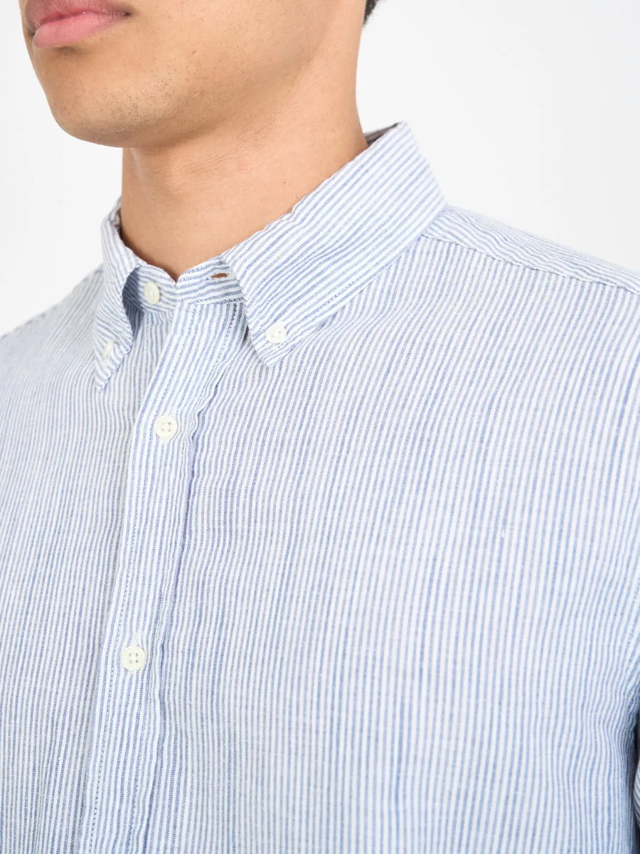 Brook Shirt Finch Blue/White sold by Oliver Spencer product image thumbnail 5