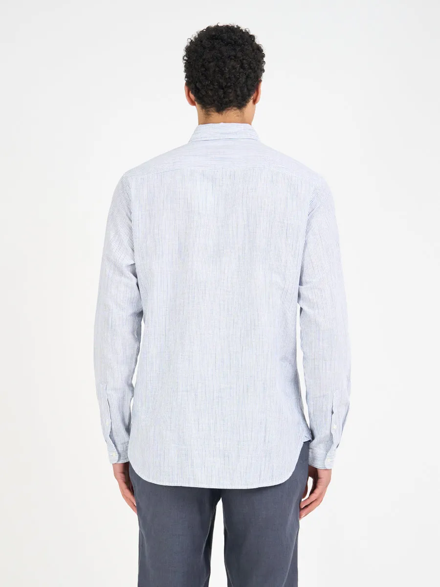 Brook Shirt Finch Blue/White sold by Oliver Spencer product image thumbnail 4