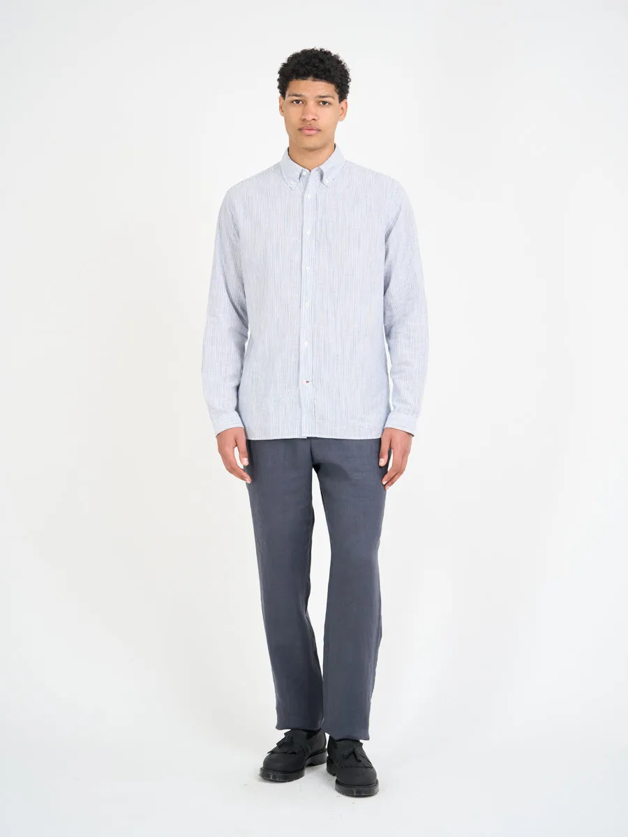 Brook Shirt Finch Blue/White sold by Oliver Spencer product image thumbnail 2