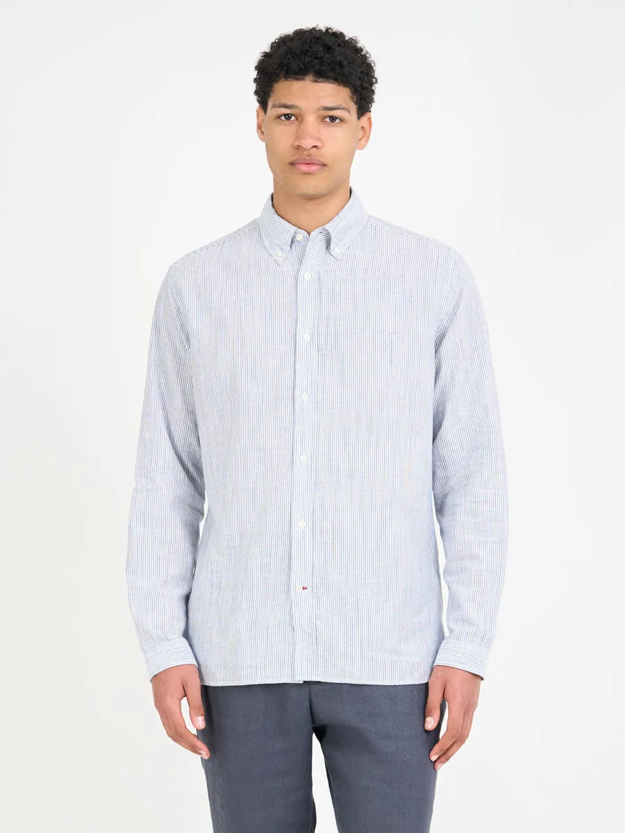 Brook Shirt Finch Blue/White sold by Oliver Spencer product image thumbnail 3