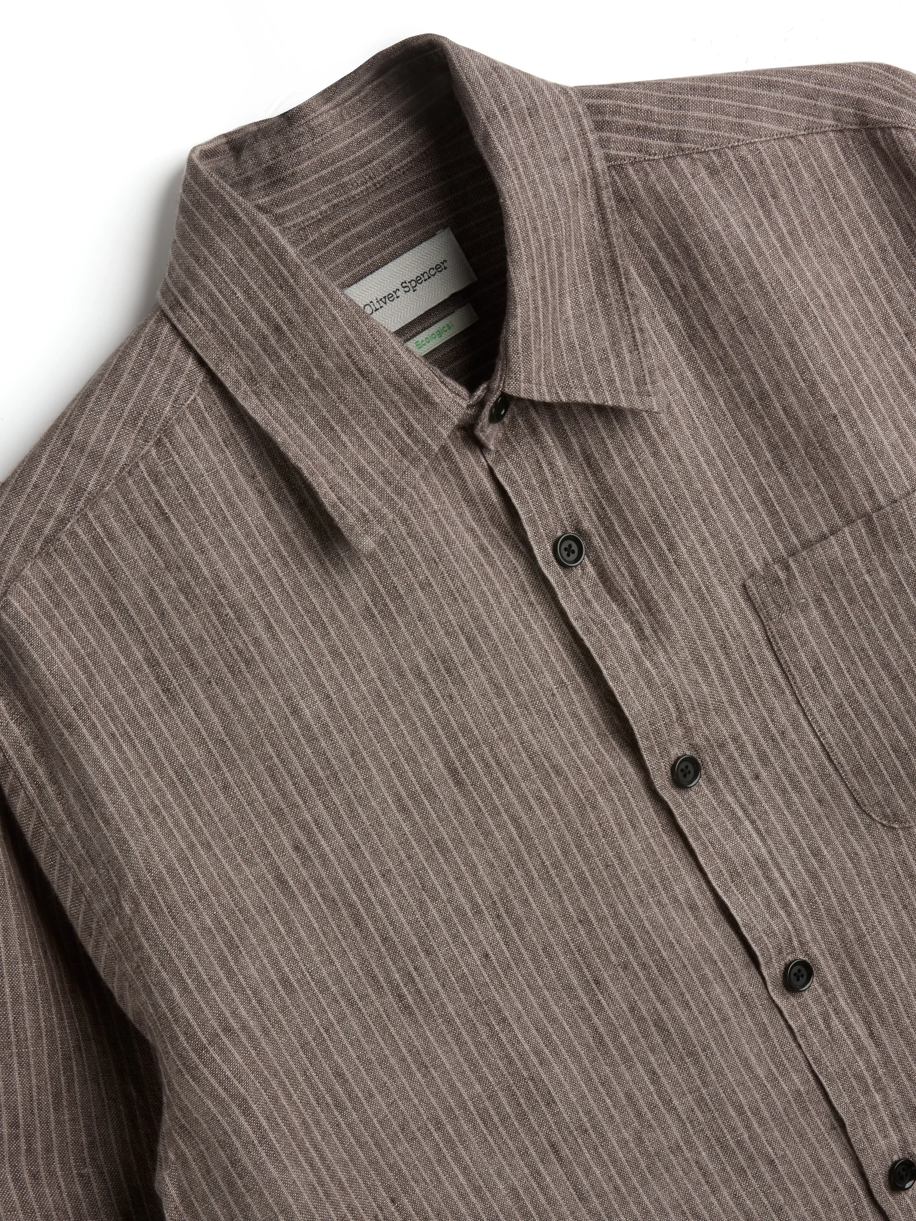 New York Special Shirt Wilkins Brown/Pink sold by Oliver Spencer product image thumbnail 4