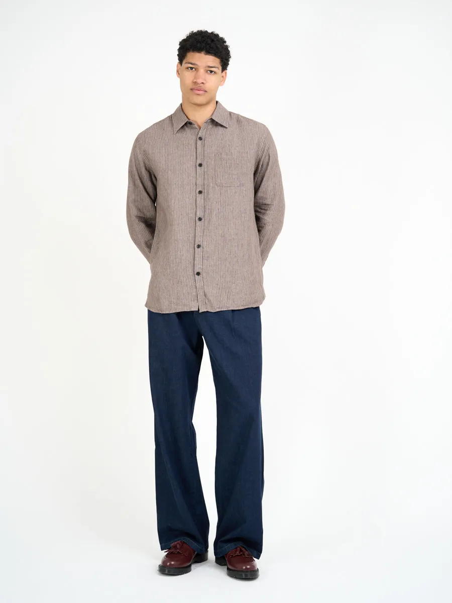 New York Special Shirt Wilkins Brown/Pink sold by Oliver Spencer product image thumbnail 2