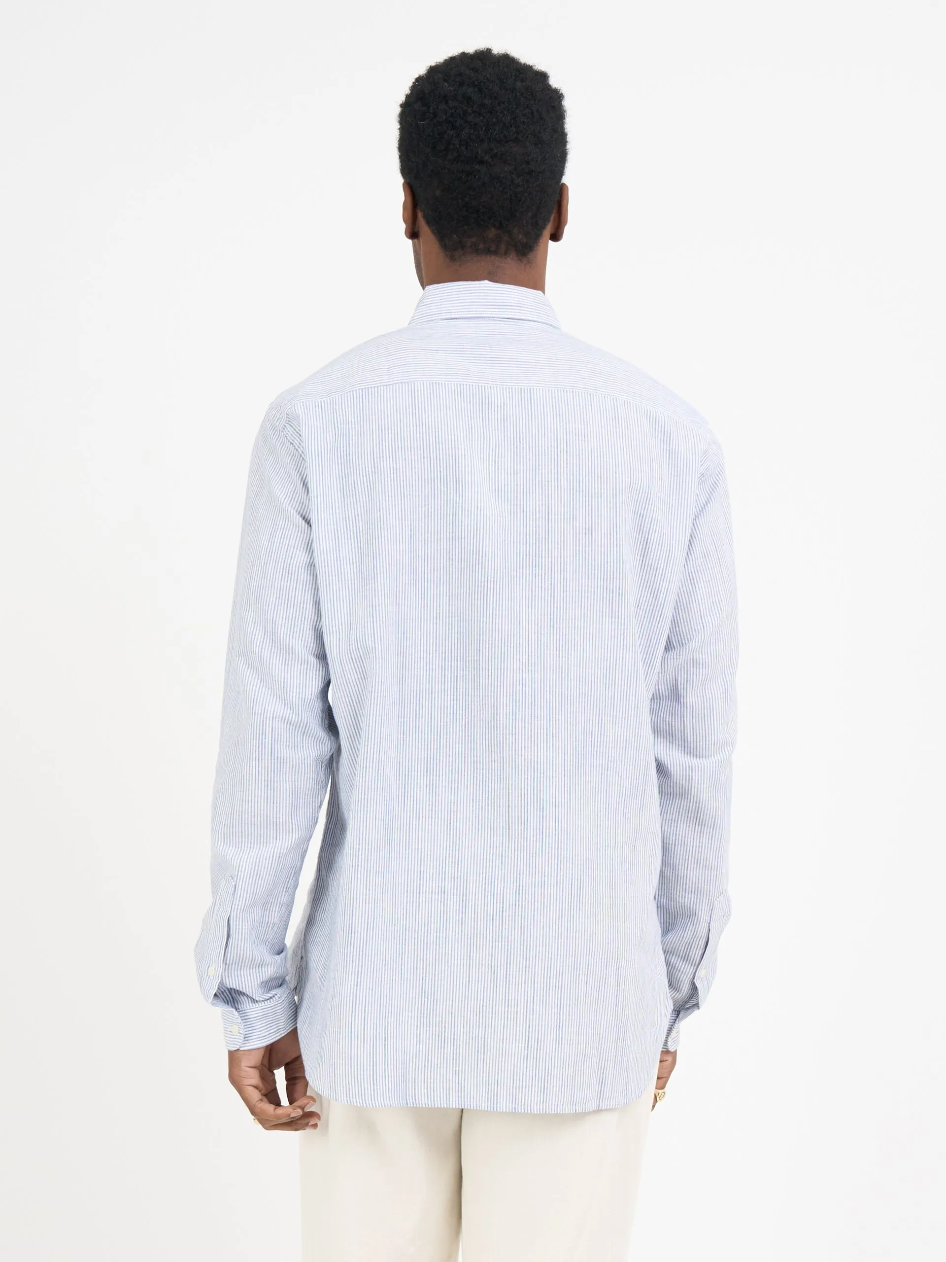 Brook Shirt Conroy Blue sold by Oliver Spencer product image thumbnail 3