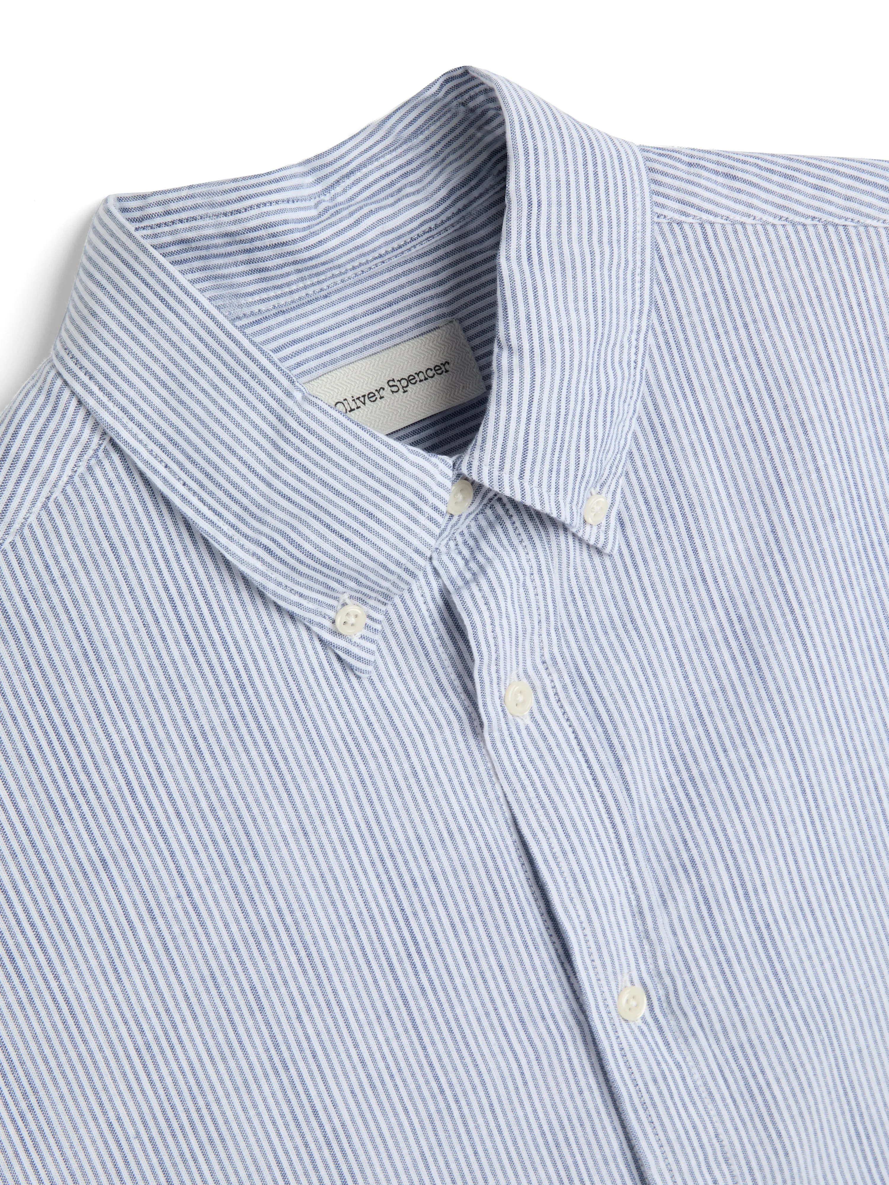 Brook Shirt Conroy Blue sold by Oliver Spencer product image thumbnail 5