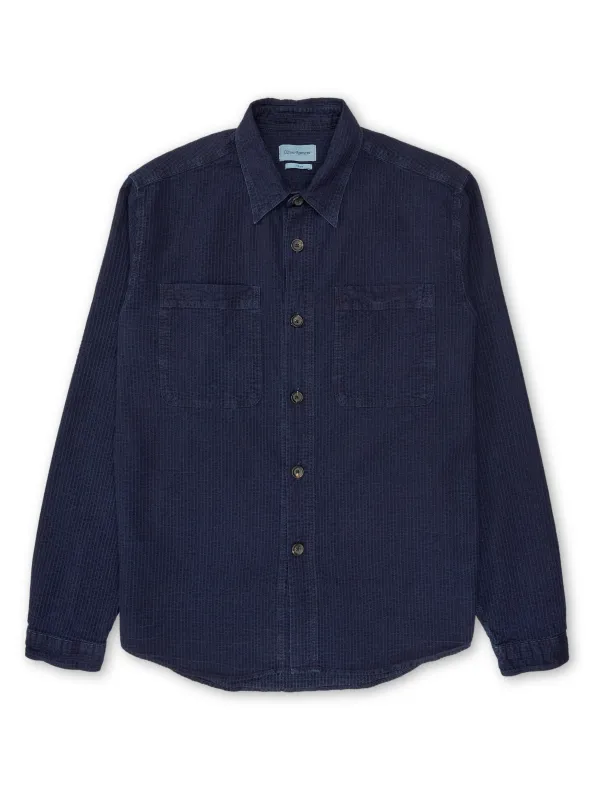 Treviscoe Shirt Waterford Indigo sold by Oliver Spencer