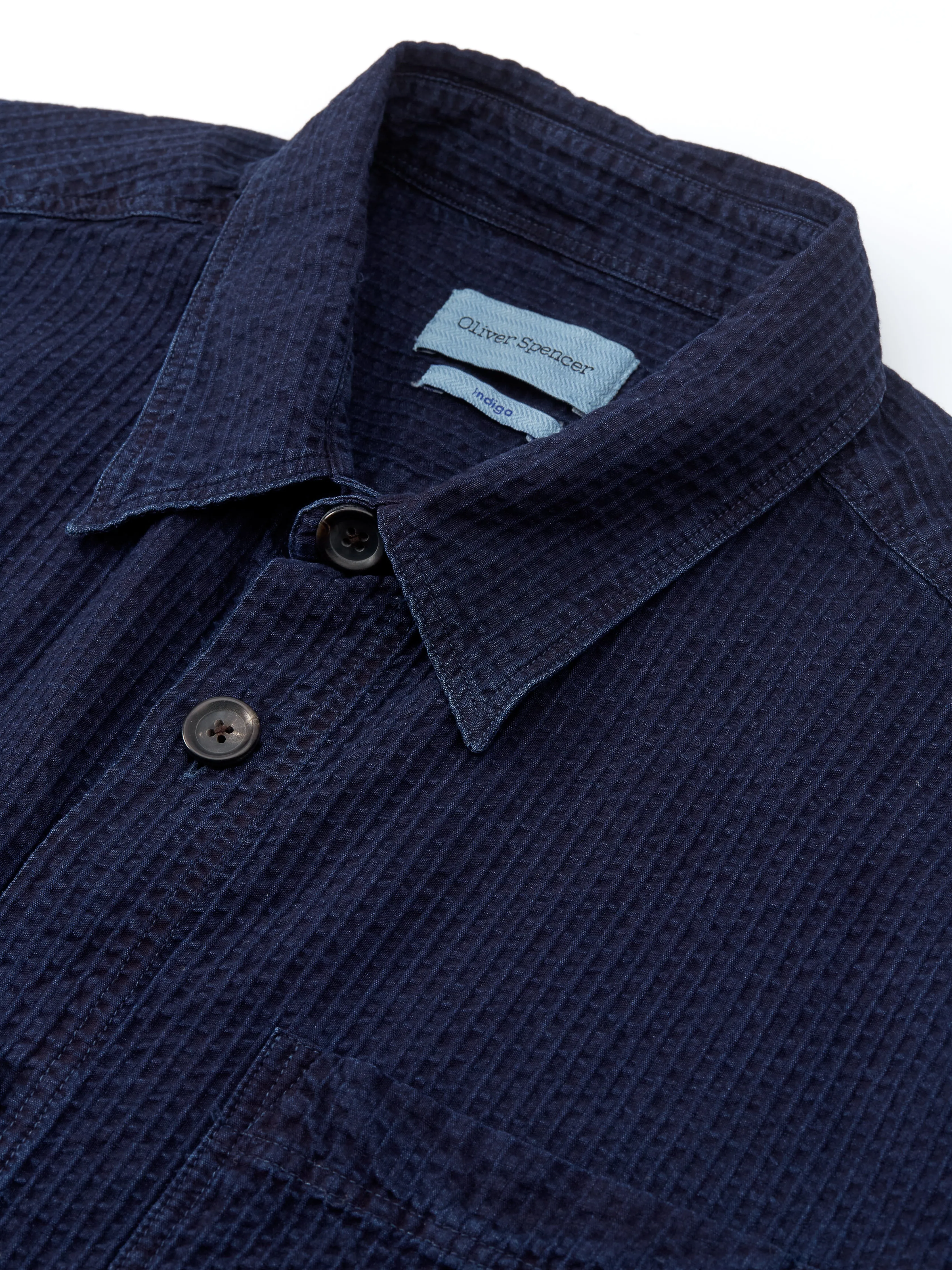Treviscoe Shirt Waterford Indigo sold by Oliver Spencer product image thumbnail 3