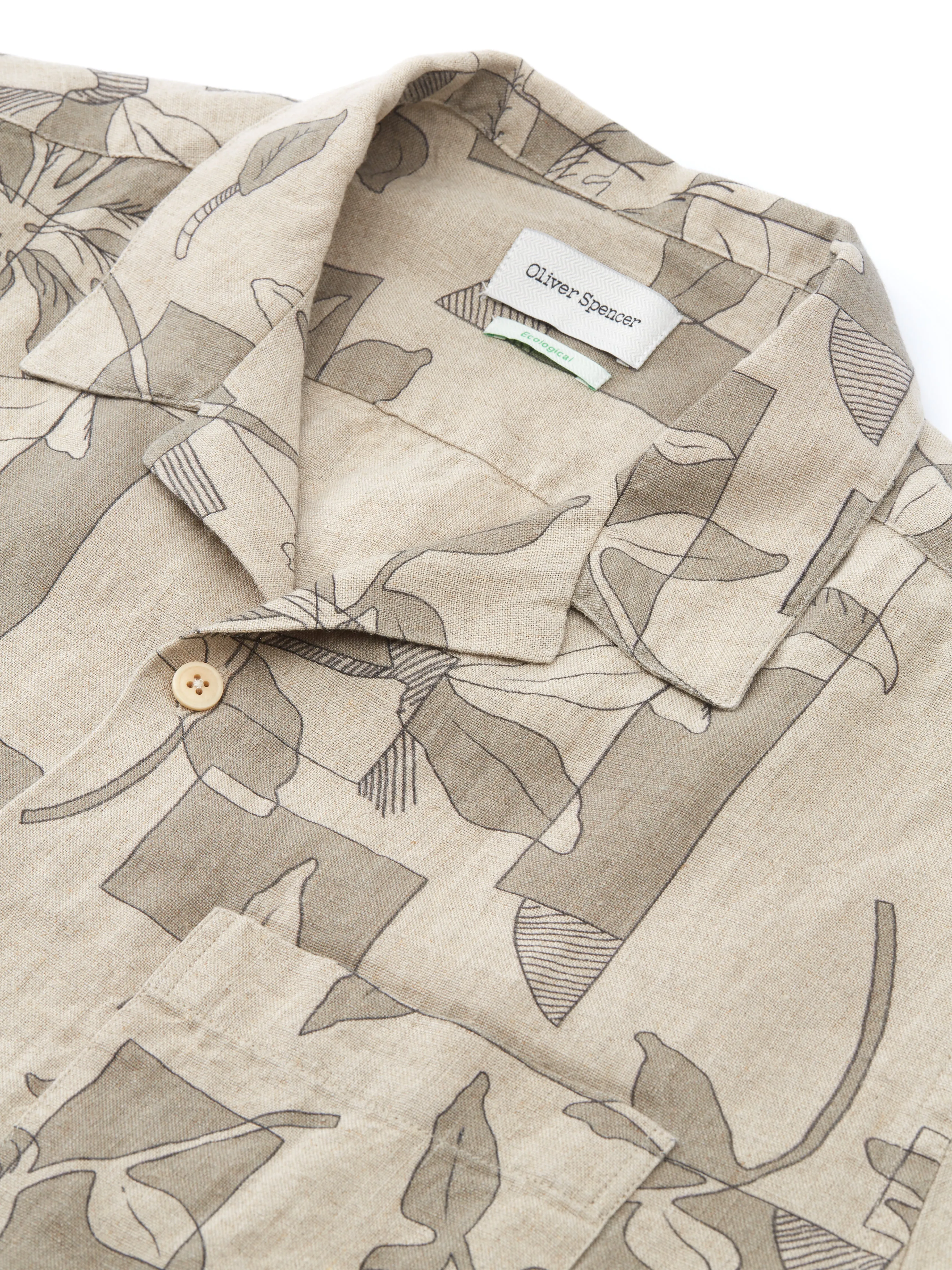 Havana Short Sleeve Shirt Westgate Beige sold by Oliver Spencer product image thumbnail 3