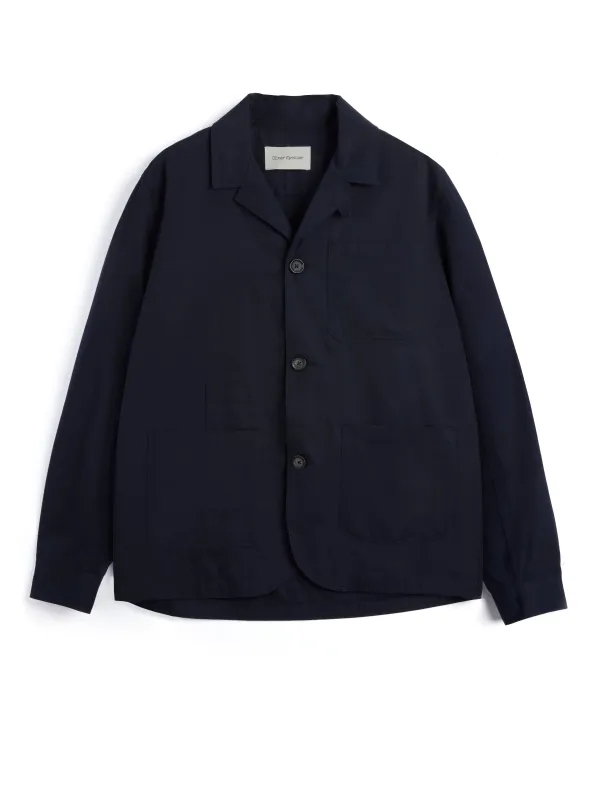 Bradwell Jacket Ashdown Navy sold by Oliver Spencer
