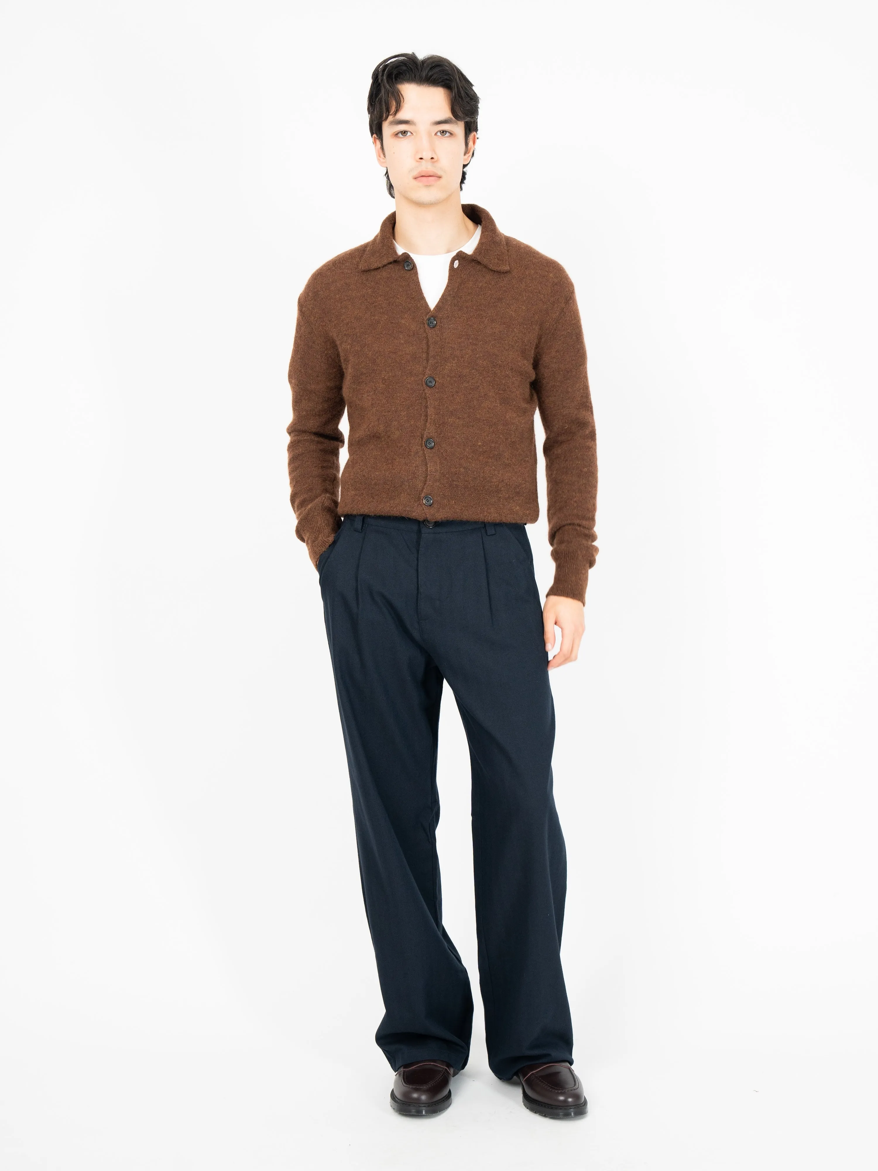 Britten Knitted Cardigan Rosen Brown sold by Oliver Spencer product image thumbnail 2