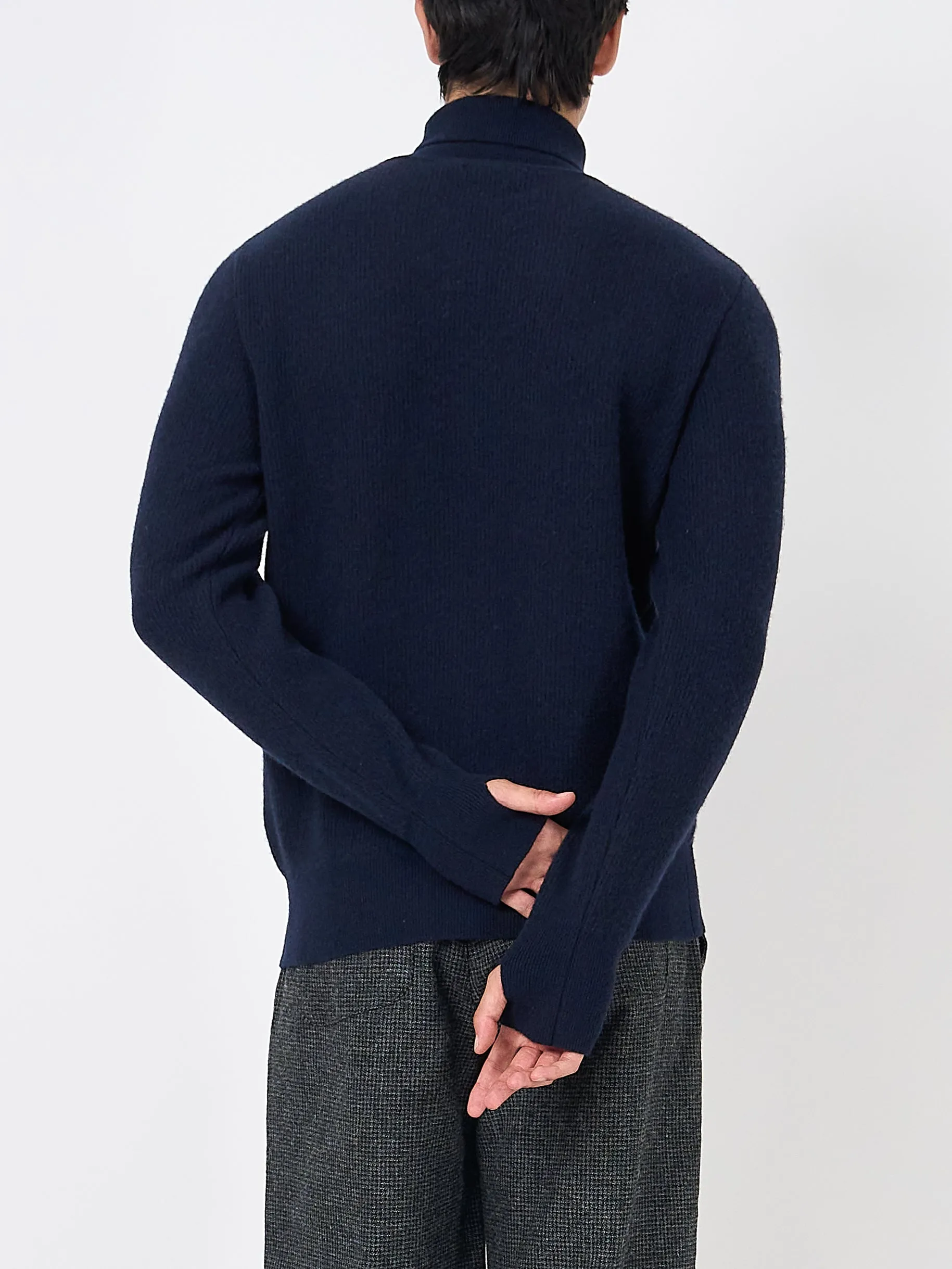 Talbot Roll Neck Jumper Hartwell Navy sold by Oliver Spencer product image thumbnail 3