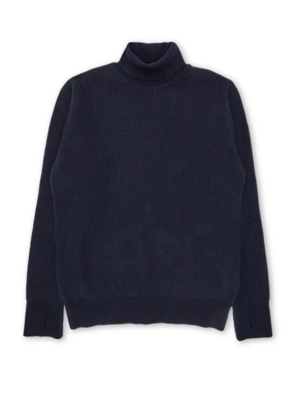 Talbot Roll Neck Jumper Hartwell Navy sold by Oliver Spencer