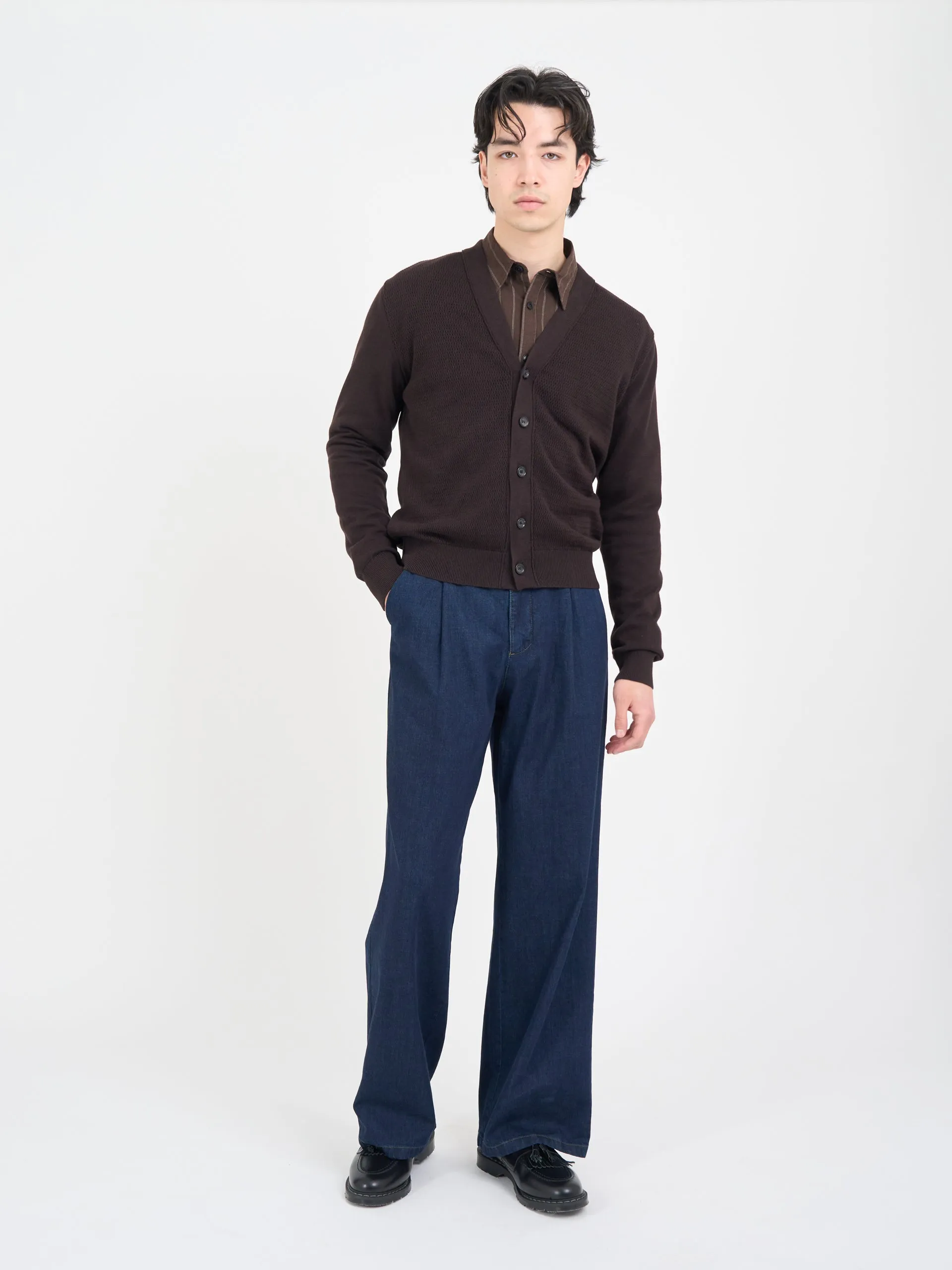 Caradale Cardigan Nicholson Mocha Brown sold by Oliver Spencer product image thumbnail 2