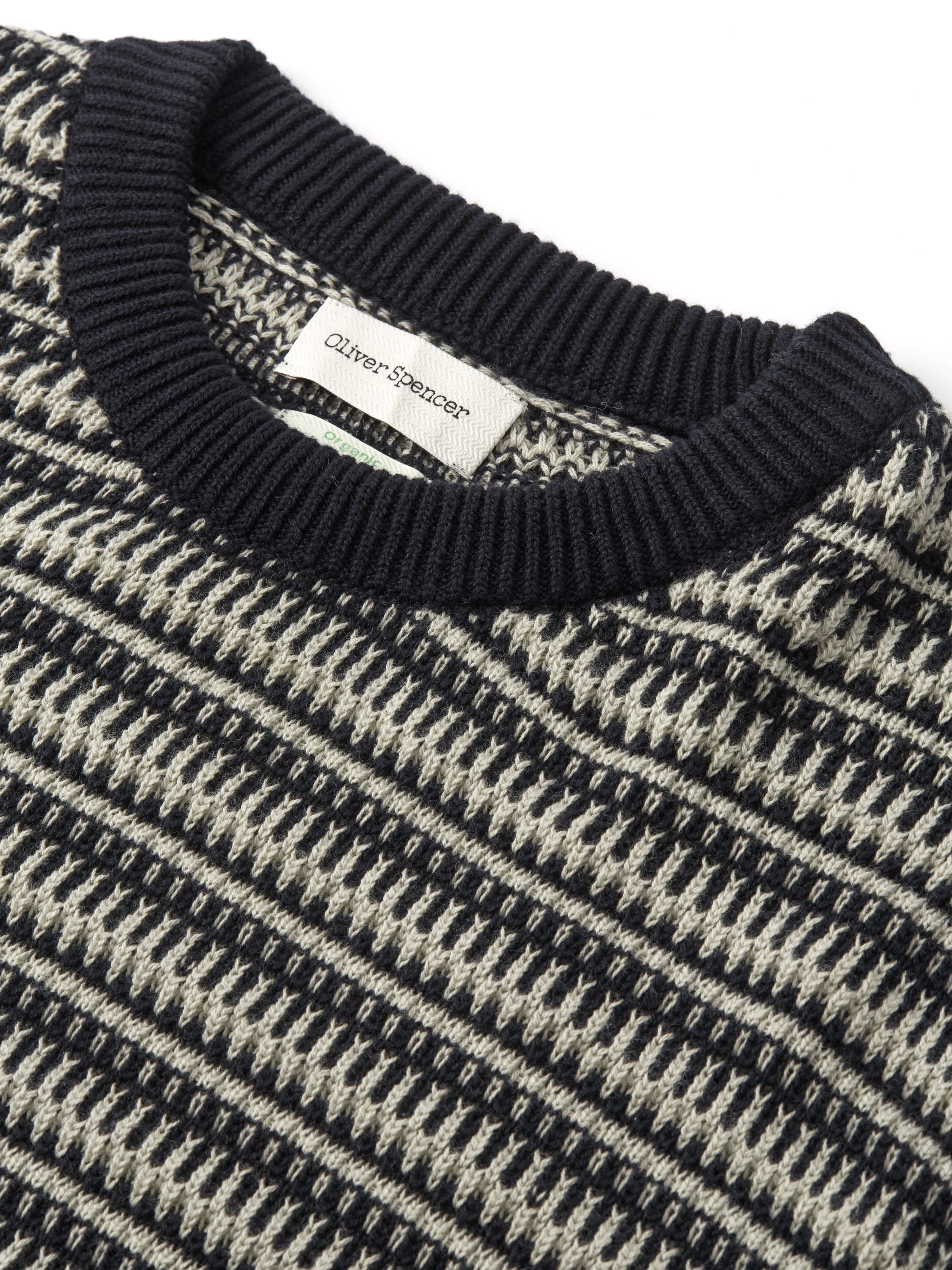 Blenheim Jumper Riverton Navy sold by Oliver Spencer product image thumbnail 3