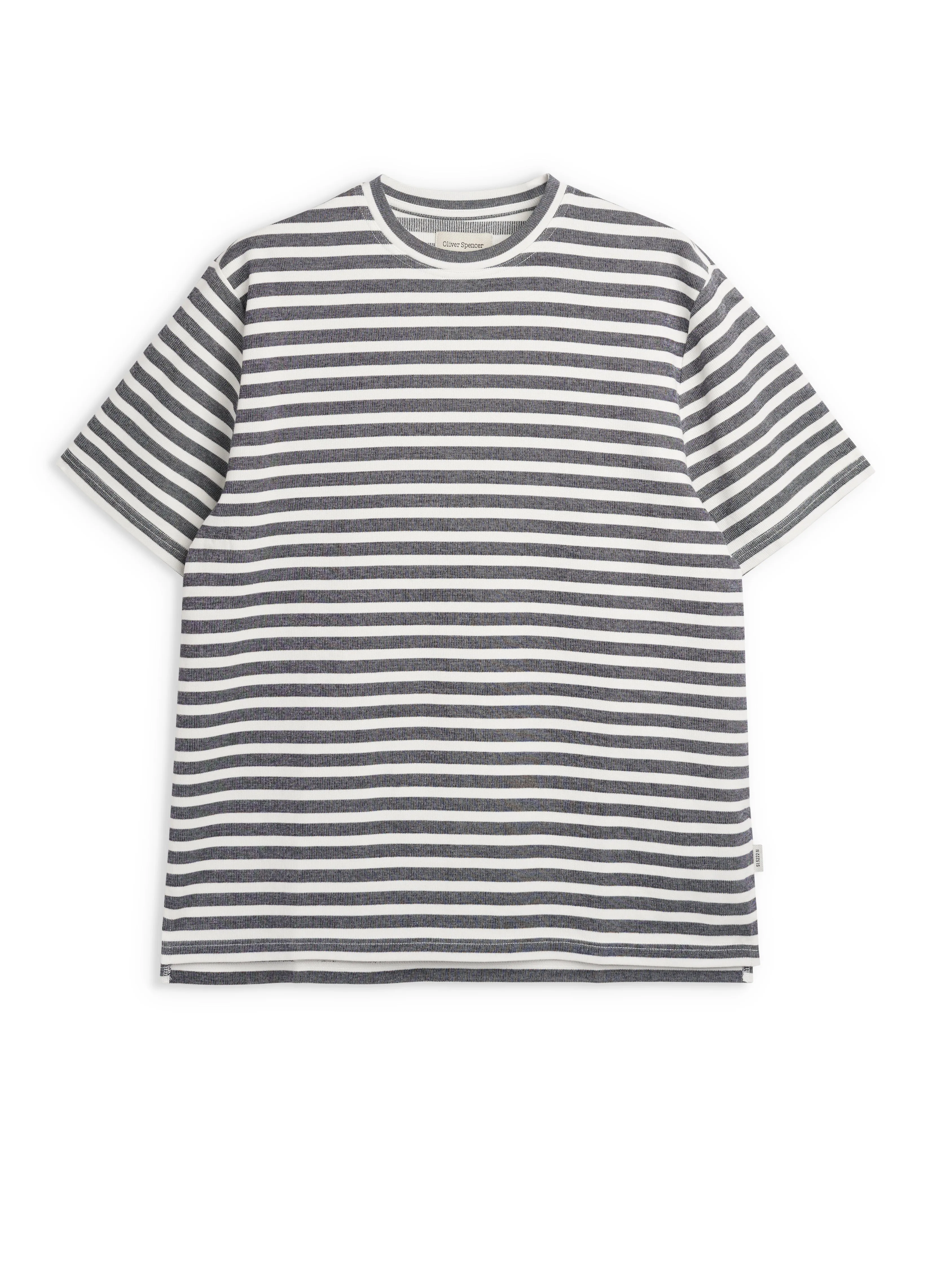 Box T-Shirt Holmes Cream/Midnight sold by Oliver Spencer