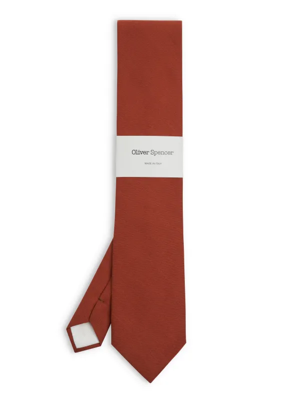 Tie Cooper Orange sold by Oliver Spencer