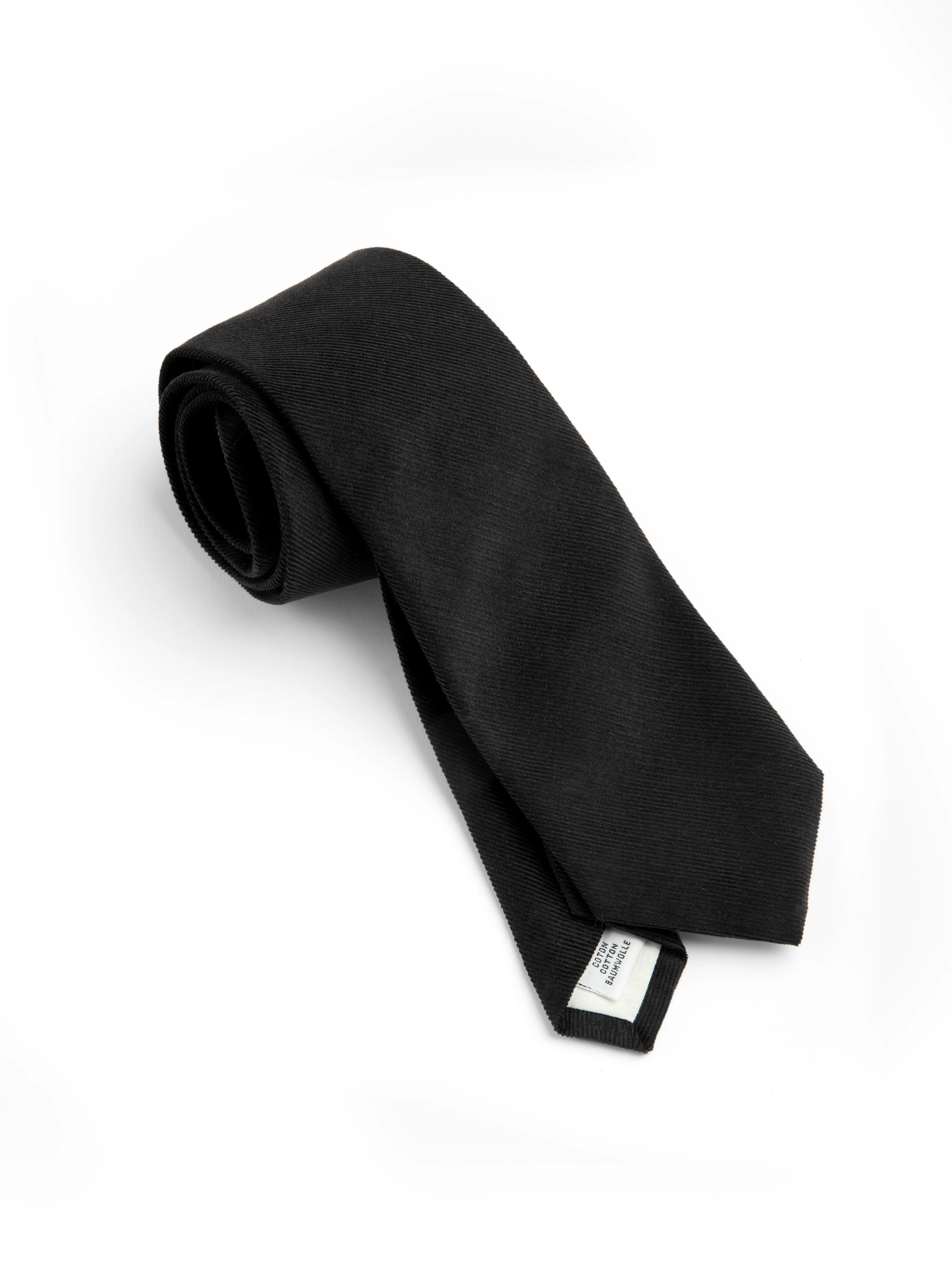 Tie Mersey Cord Black sold by Oliver Spencer product image thumbnail 2