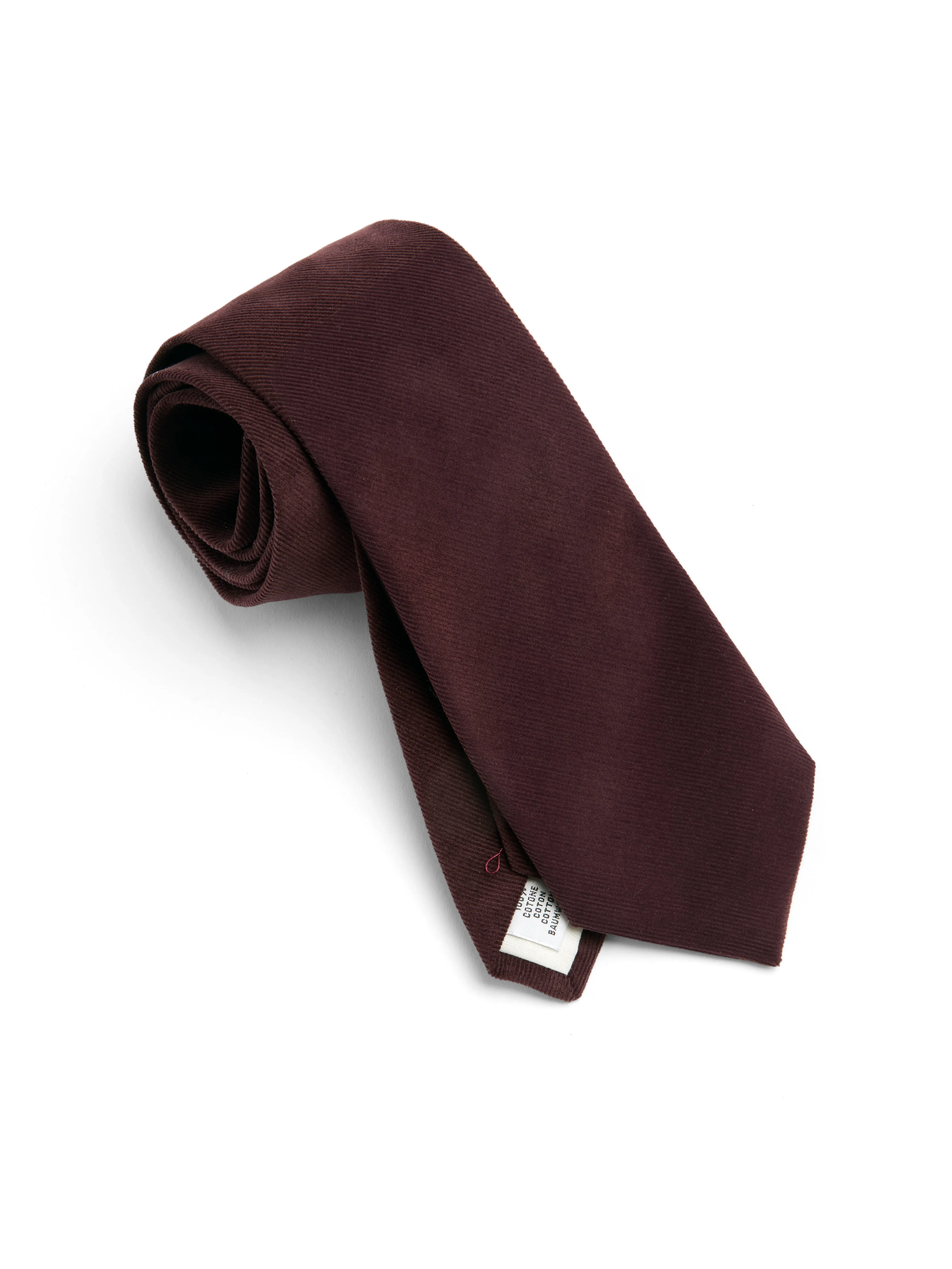 Tie Mersey Cord Plum sold by Oliver Spencer product image thumbnail 3