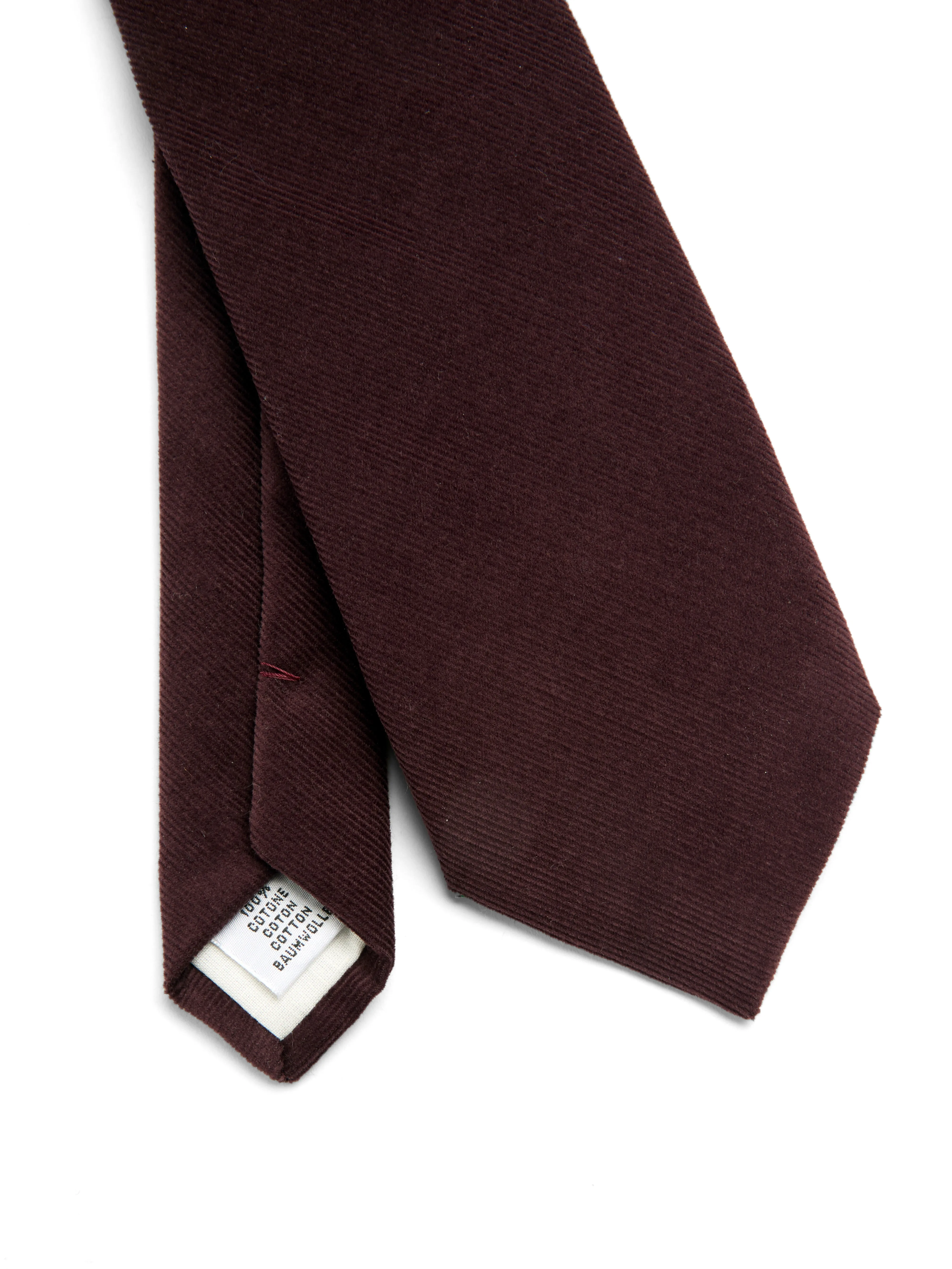 Tie Mersey Cord Plum sold by Oliver Spencer product image thumbnail 2