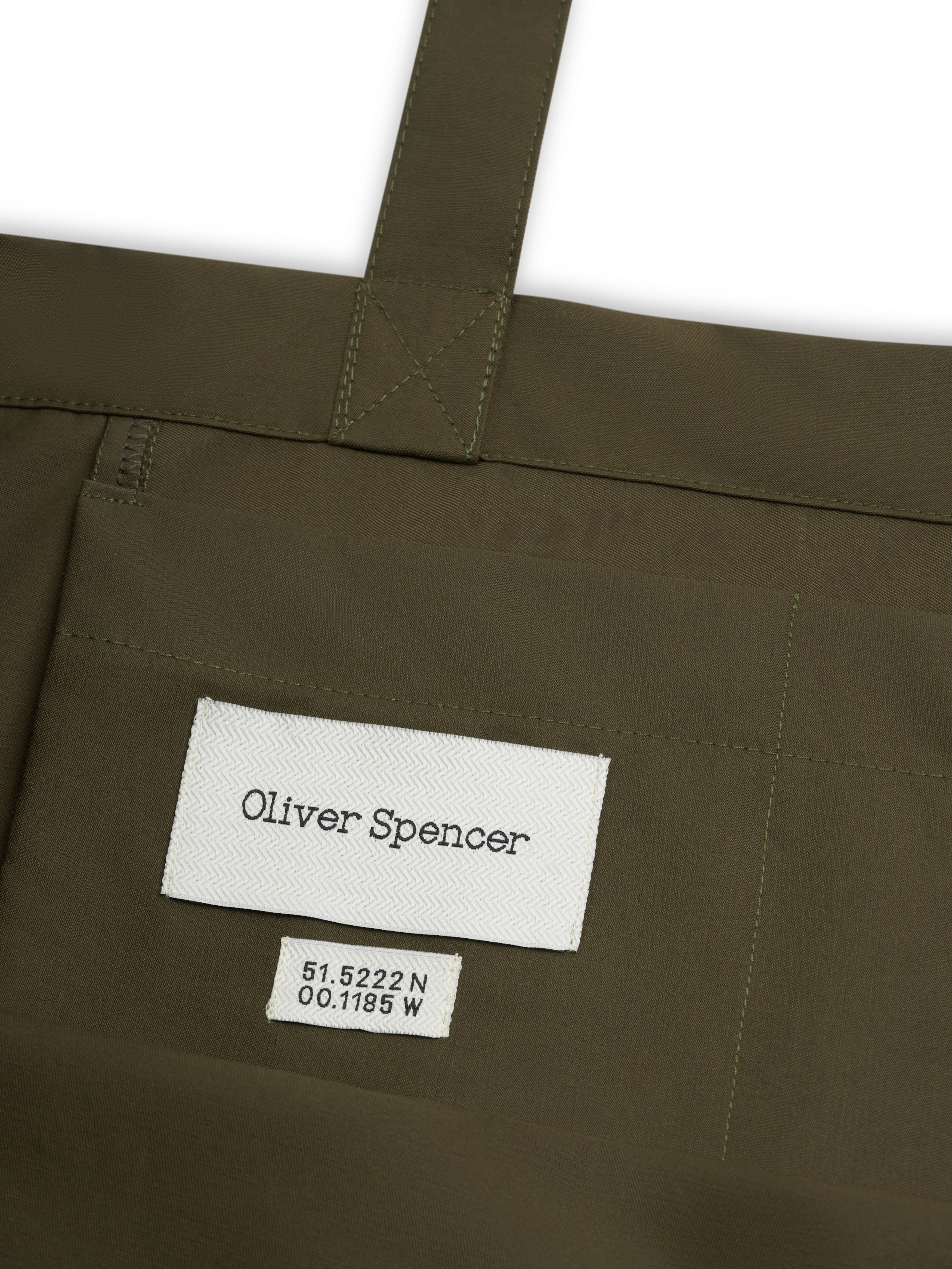 Day Tote Bag Lingen Green sold by Oliver Spencer product image thumbnail 2