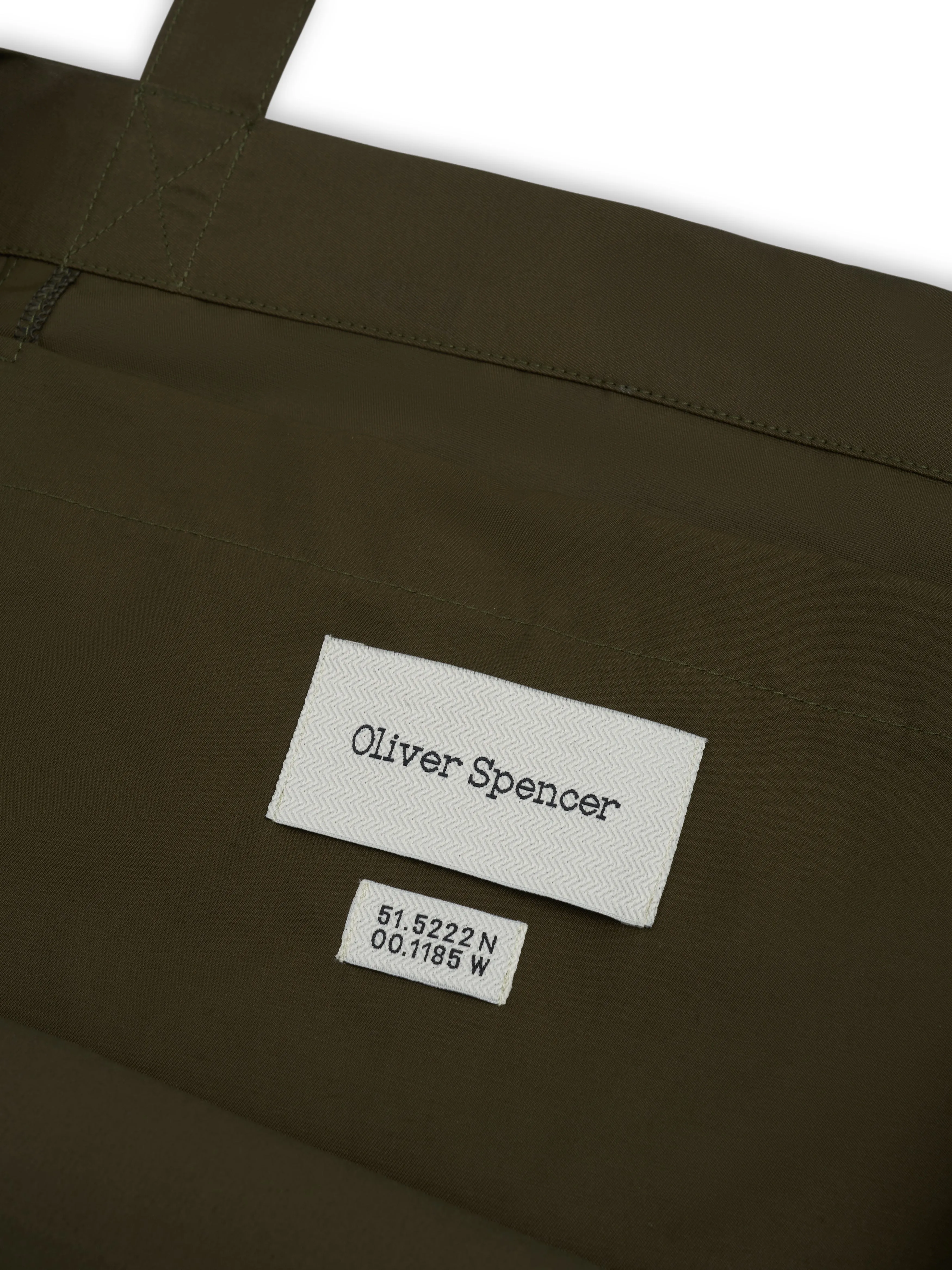 Weekend Tote Bag Lingen Green sold by Oliver Spencer product image thumbnail 2