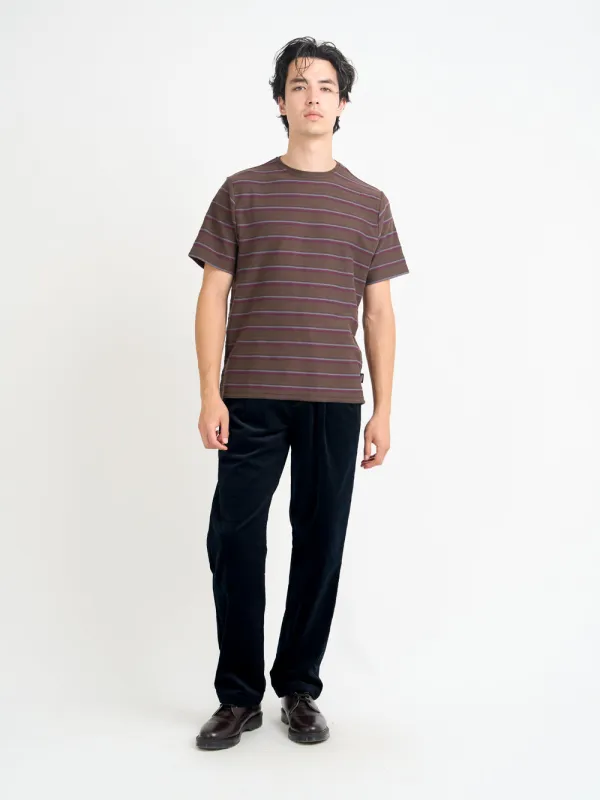 Box T-Shirt Easton Brown/Charcoal sold by Oliver Spencer