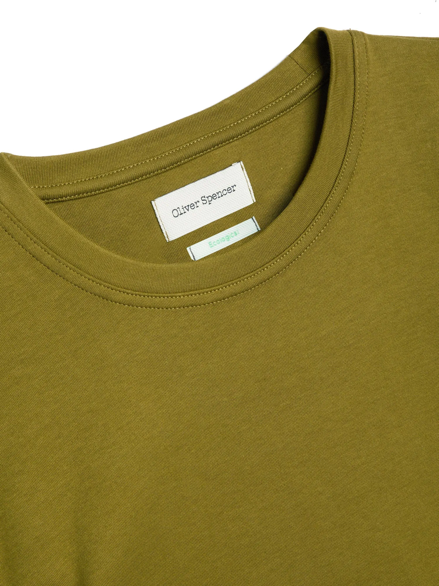 Heavy T-Shirt Tavistock Olive Green sold by Oliver Spencer product image thumbnail 4