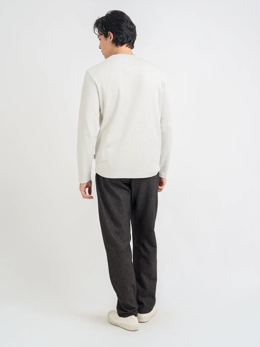 Heavy Long Sleeve T-Shirt Tavistock Oatmeal sold by Oliver Spencer product image thumbnail 3