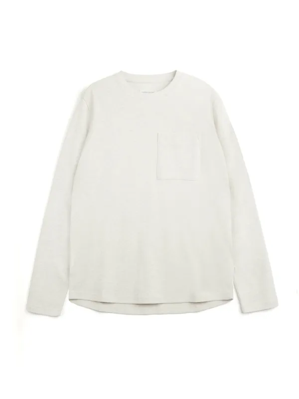 Heavy Long Sleeve T-Shirt Tavistock Oatmeal sold by Oliver Spencer