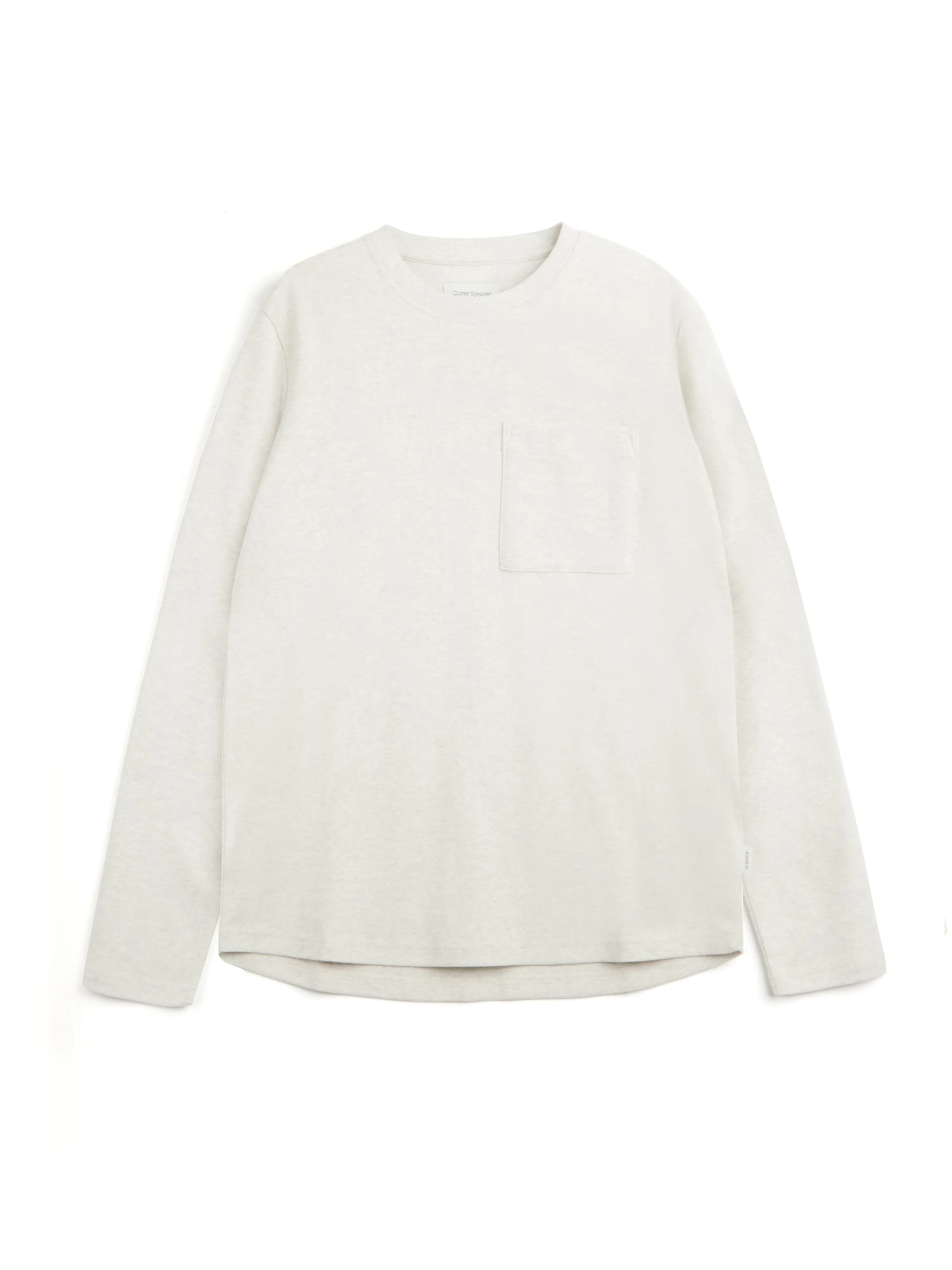 Heavy Long Sleeve T-Shirt Tavistock Oatmeal sold by Oliver Spencer