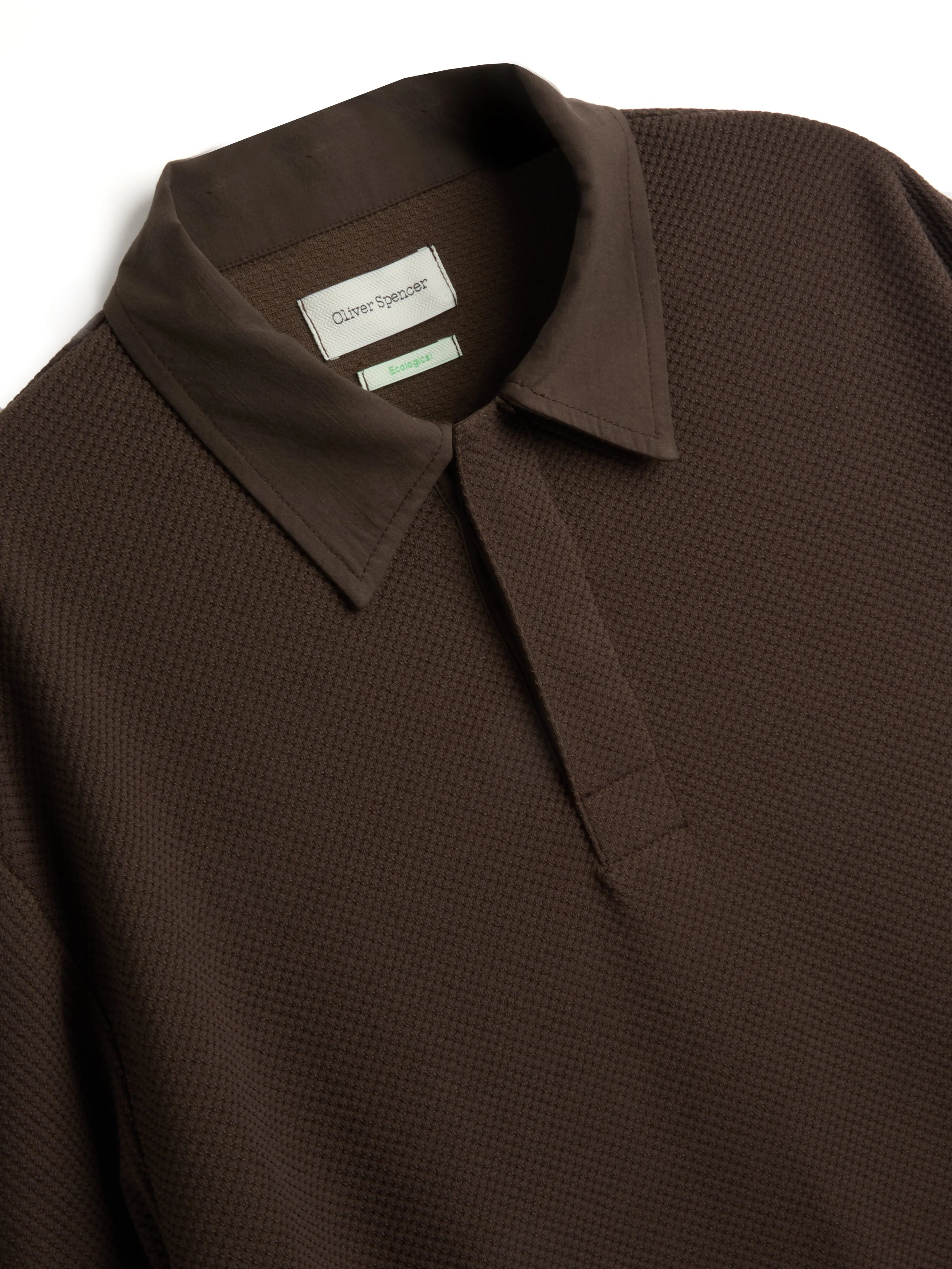 Long Sleeve Rugby Top Amery Brown sold by Oliver Spencer product image thumbnail 2