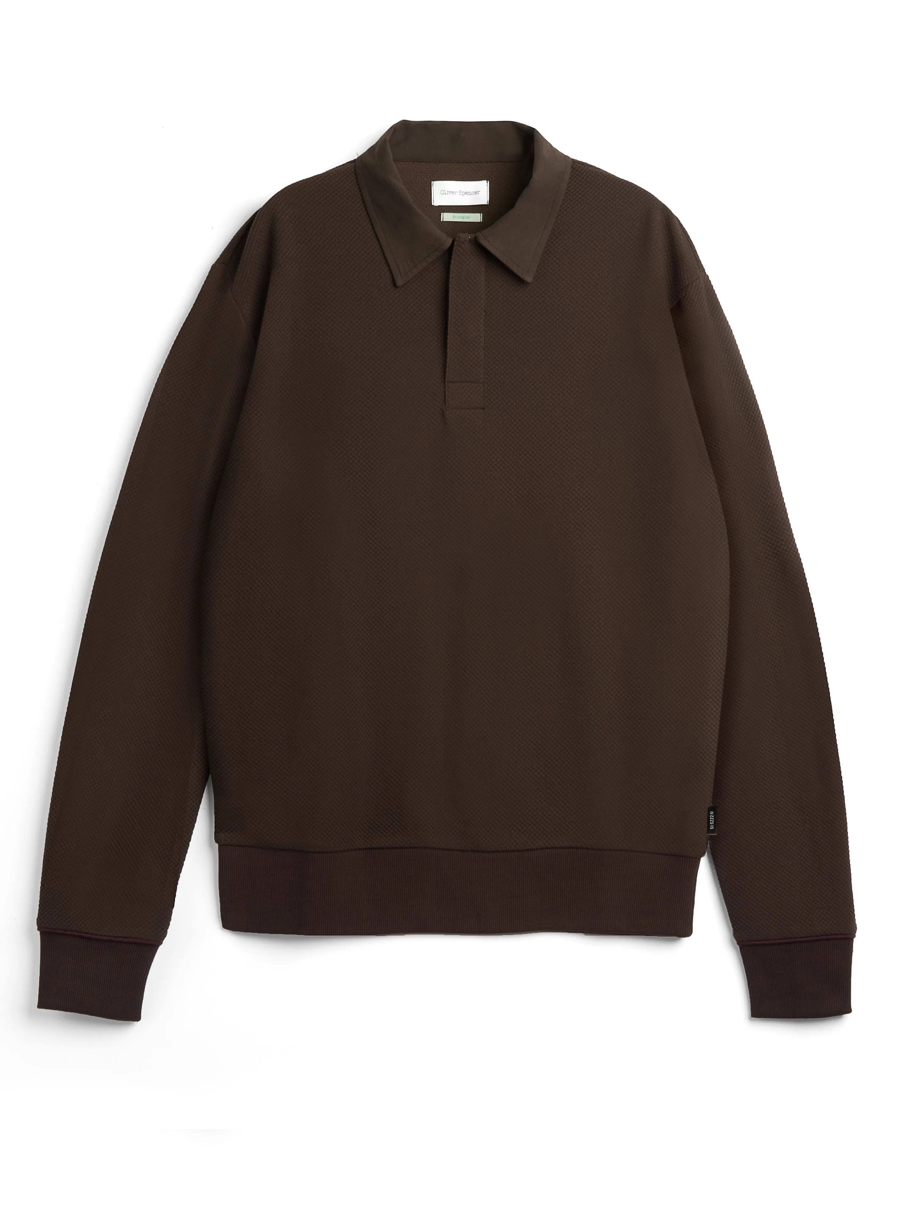 Long Sleeve Rugby Top Amery Brown sold by Oliver Spencer