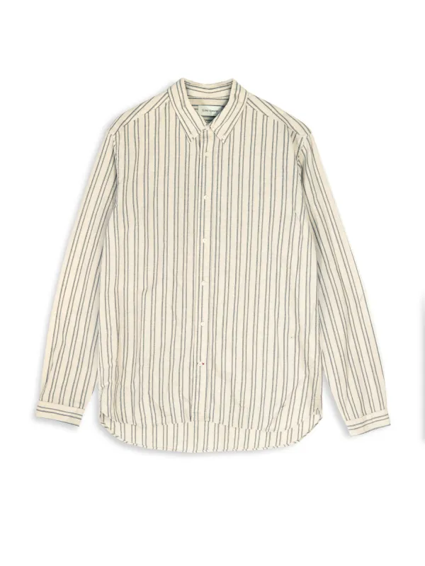Brook Shirt Alberg Sand/Black sold by Oliver Spencer