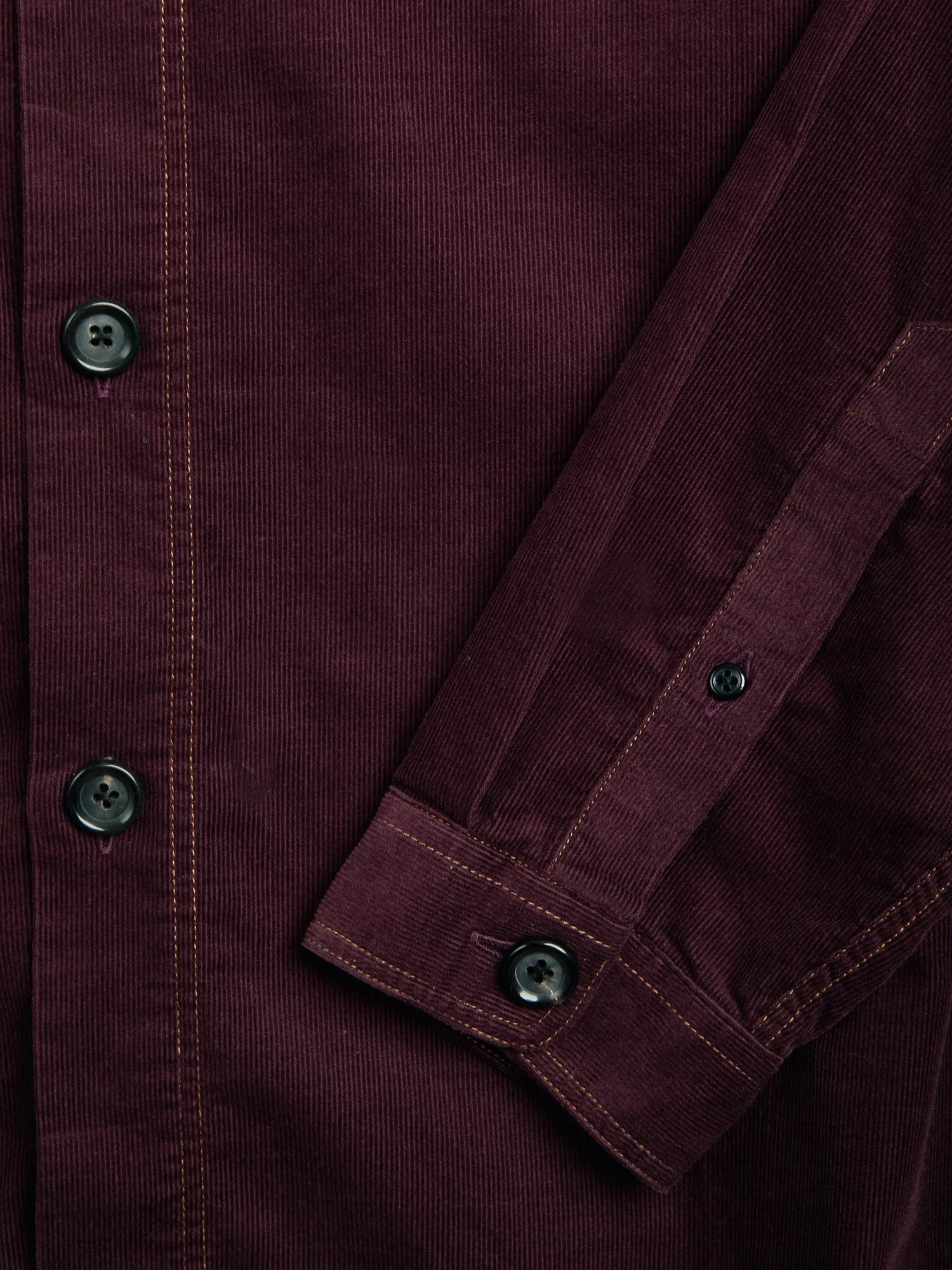 Quito Shirt Mersey Cord Plum sold by Oliver Spencer product image thumbnail 5