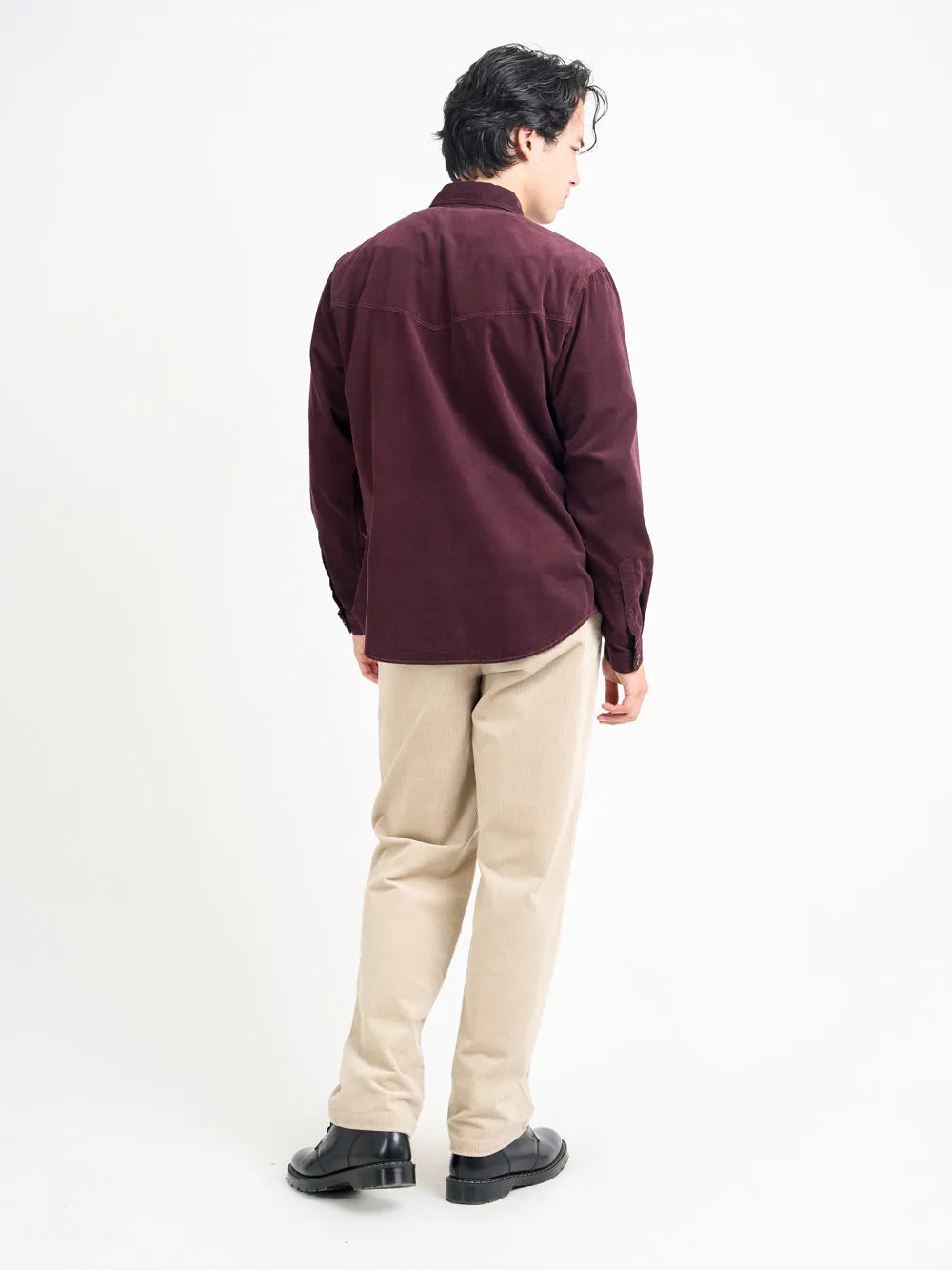 Quito Shirt Mersey Cord Plum sold by Oliver Spencer product image thumbnail 3