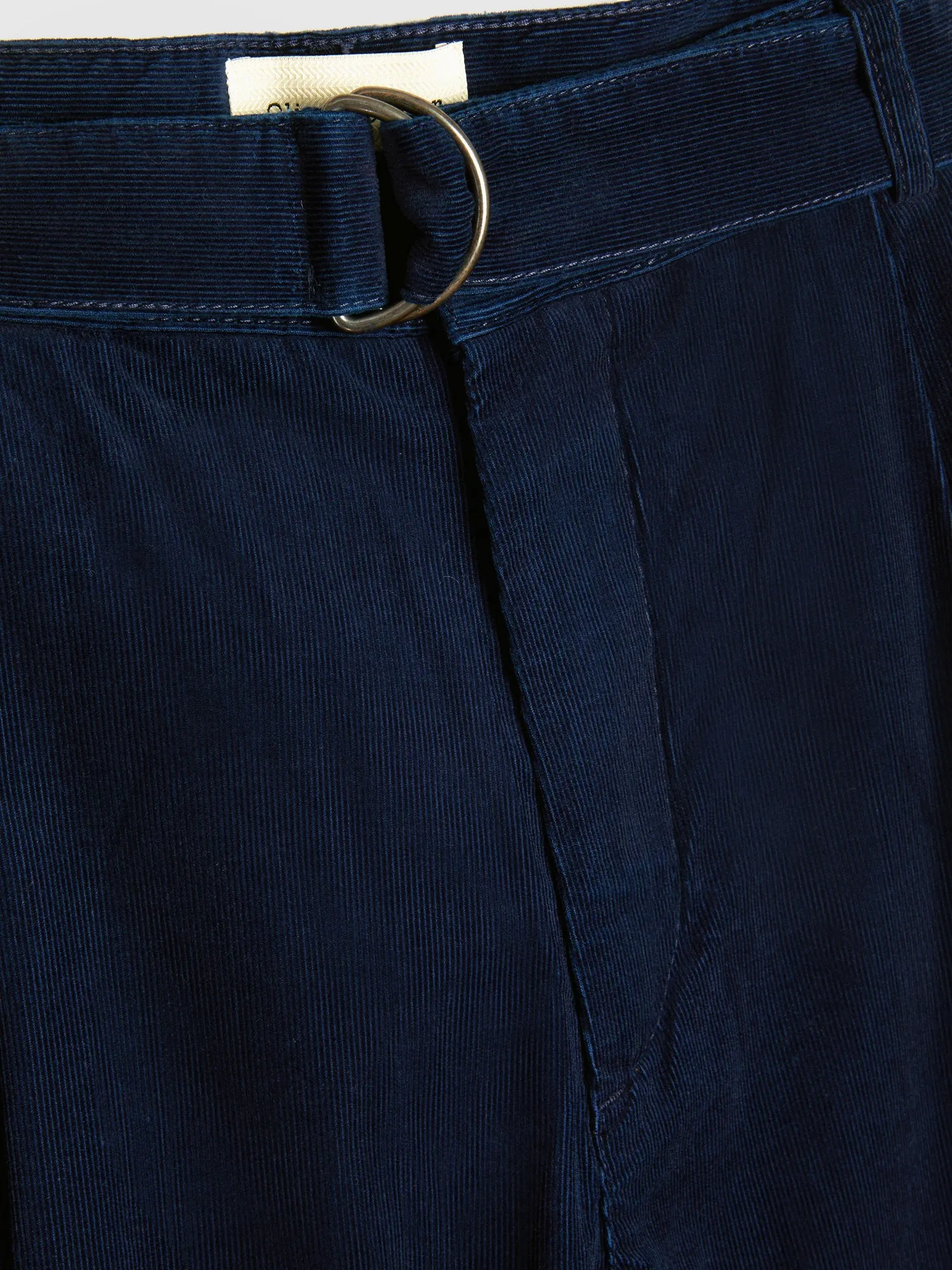 Belted Trousers Newson Cord Indigo Blue sold by Oliver Spencer product image thumbnail 5