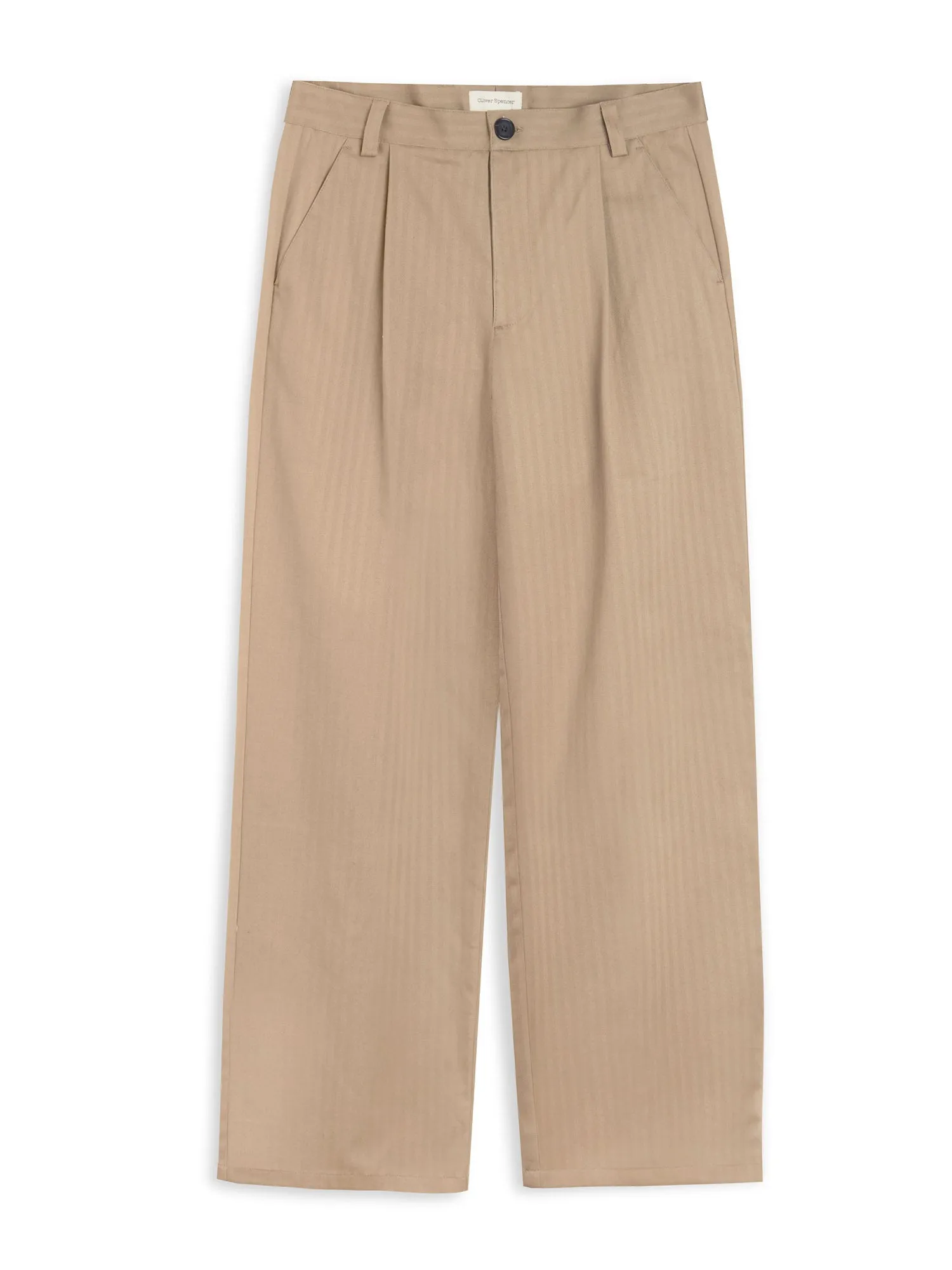 Orsman Trousers Faulkes Beige sold by Oliver Spencer