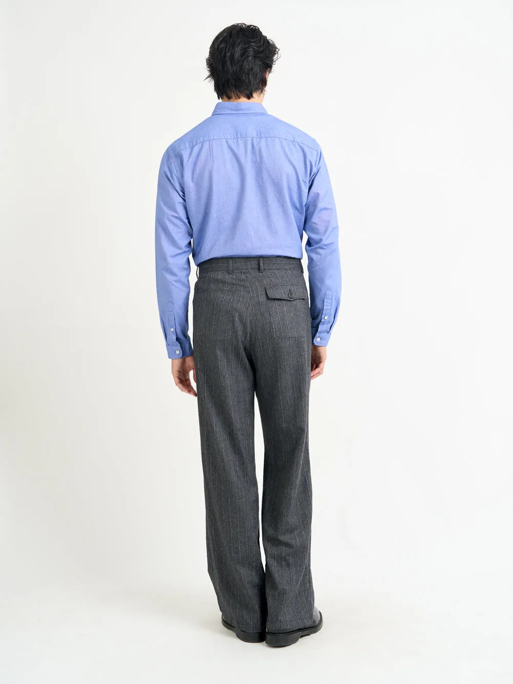 Orsman Trousers Jarman Charcoal sold by Oliver Spencer product image thumbnail 3