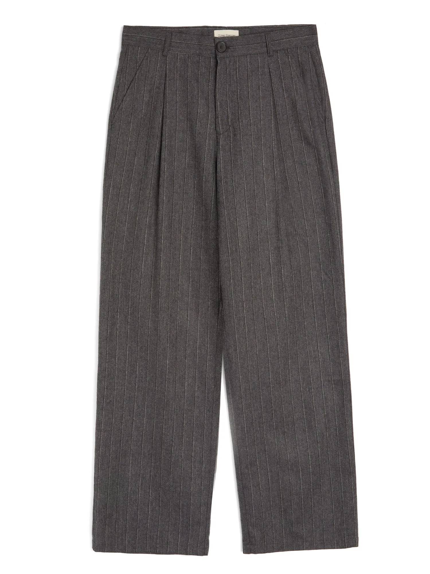 Orsman Trousers Jarman Charcoal sold by Oliver Spencer