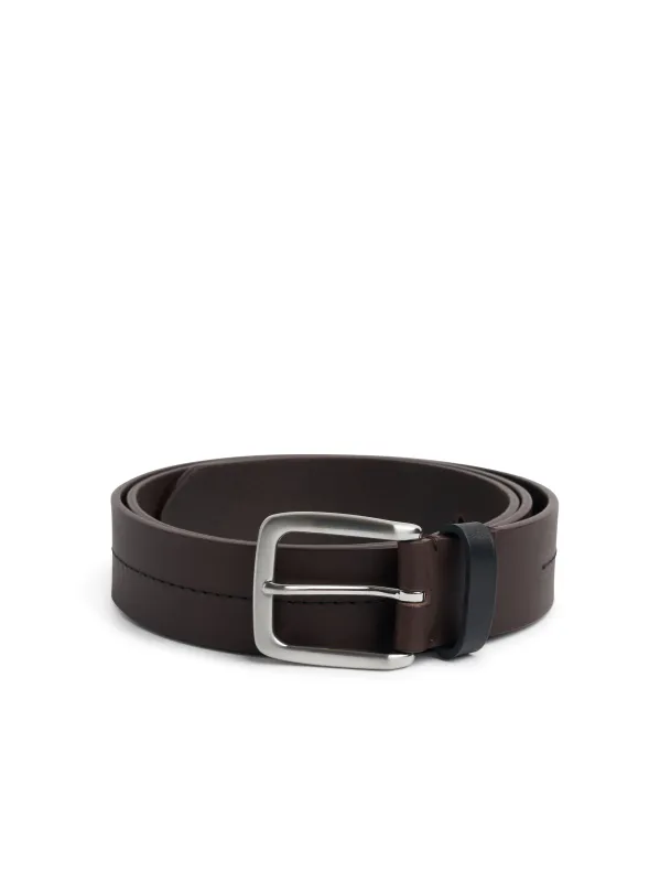 Stitch Belt Leather Chocolate Brown sold by Oliver Spencer