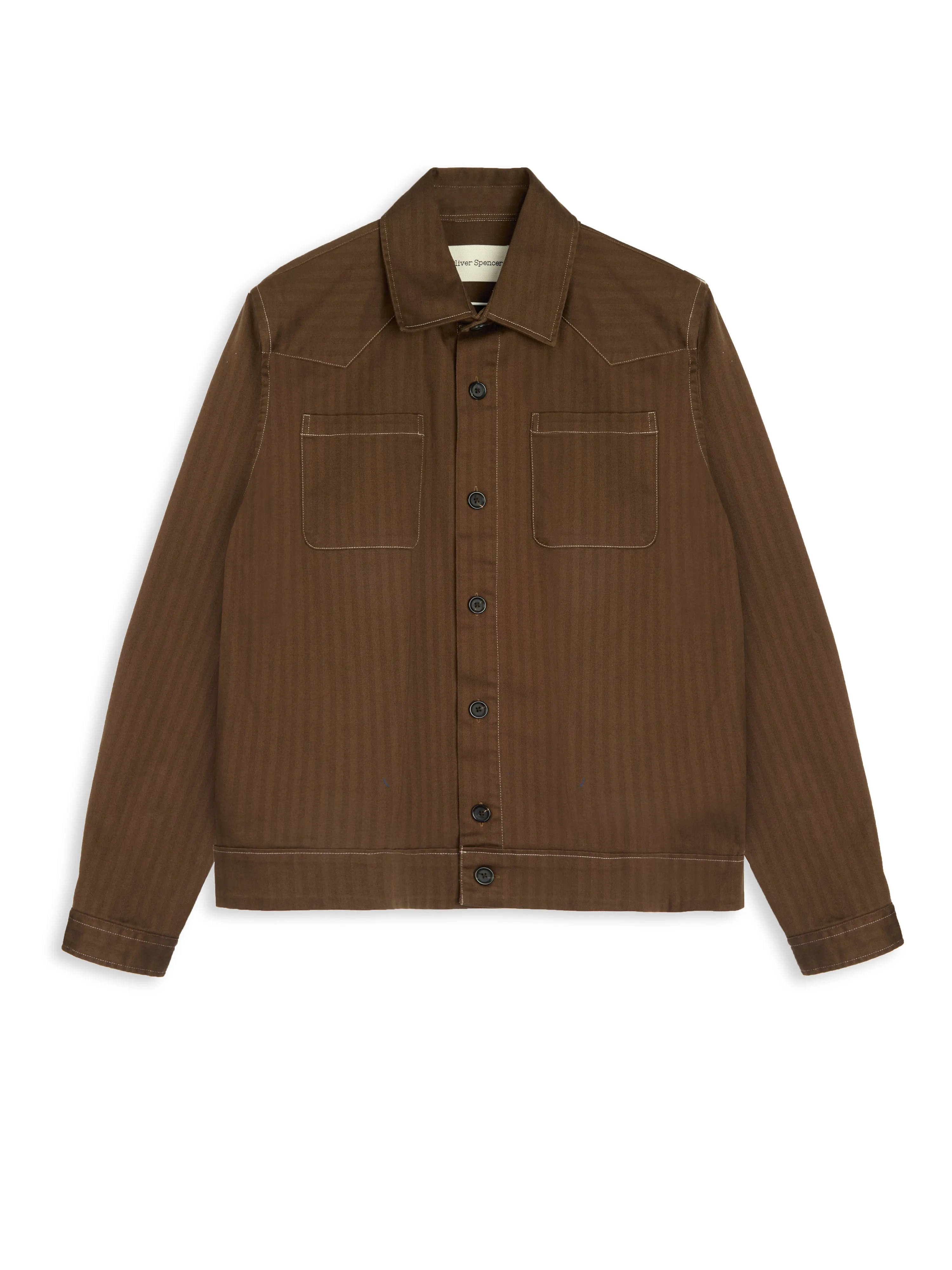 Witley Jacket Faulkes Brown sold by Oliver Spencer