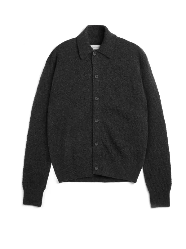 Britten Knitted Cardigan Jarvis Charcoal sold by Oliver Spencer
