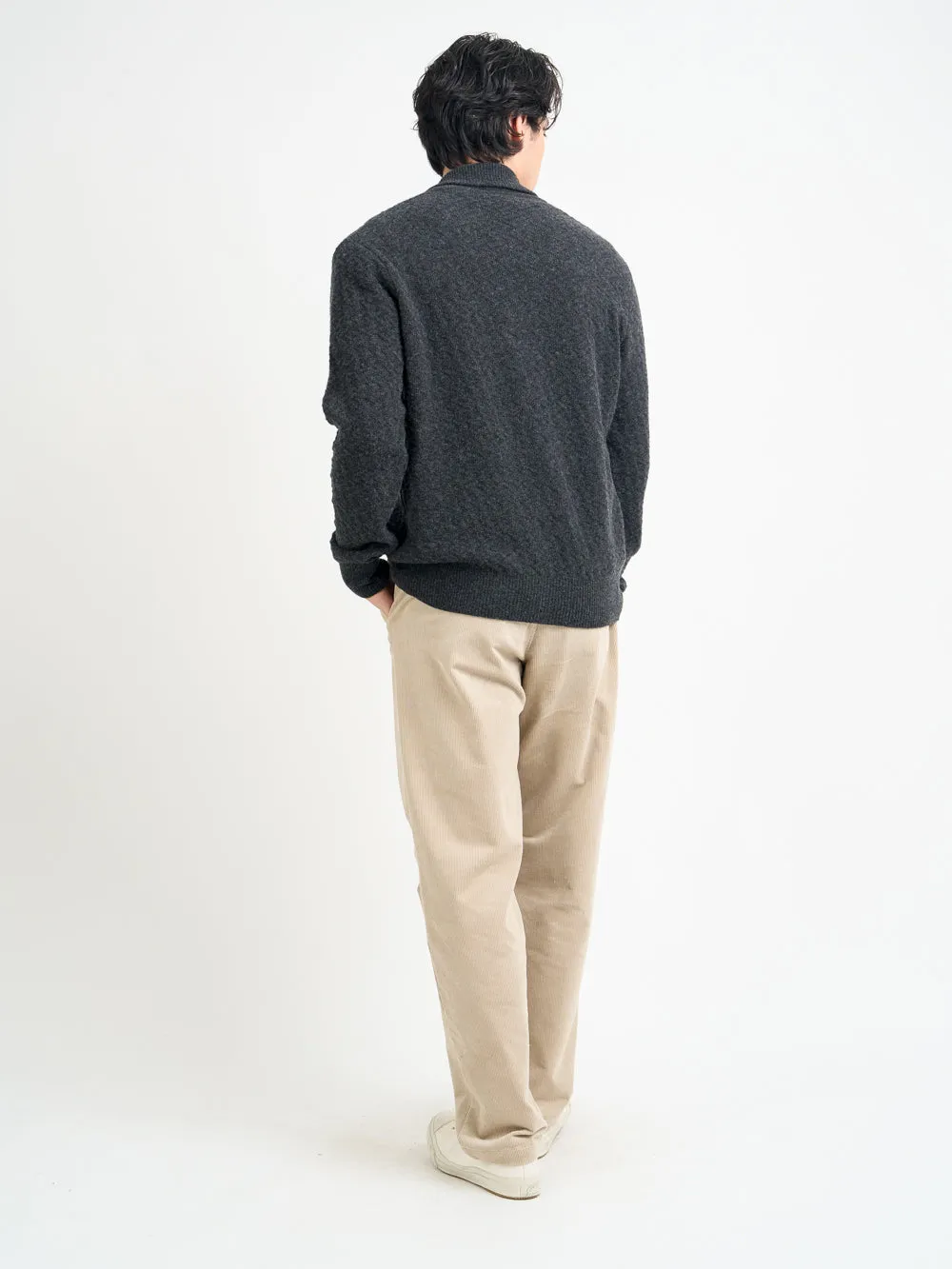 Britten Knitted Cardigan Jarvis Charcoal sold by Oliver Spencer product image thumbnail 3