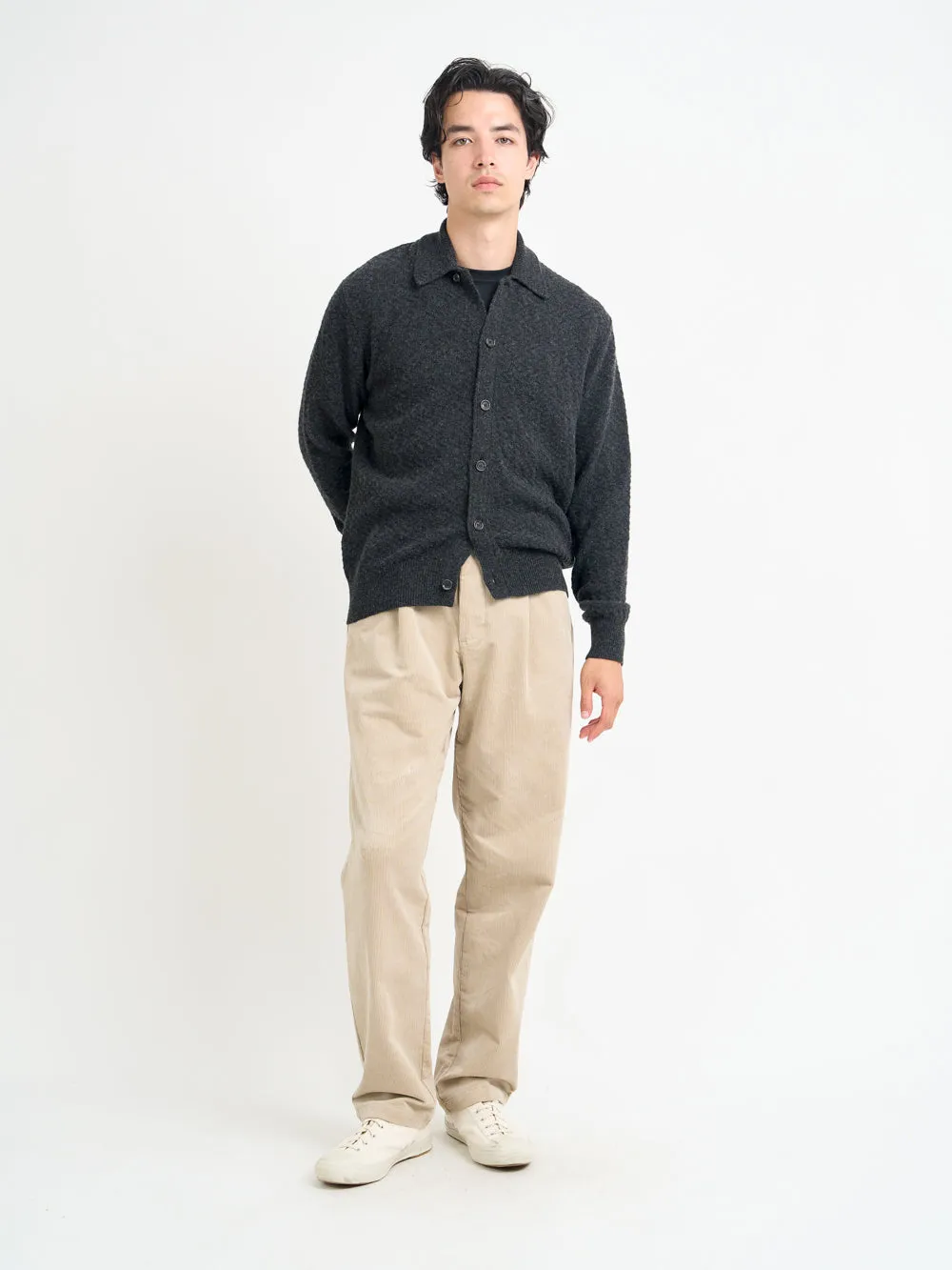 Britten Knitted Cardigan Jarvis Charcoal sold by Oliver Spencer product image thumbnail 2
