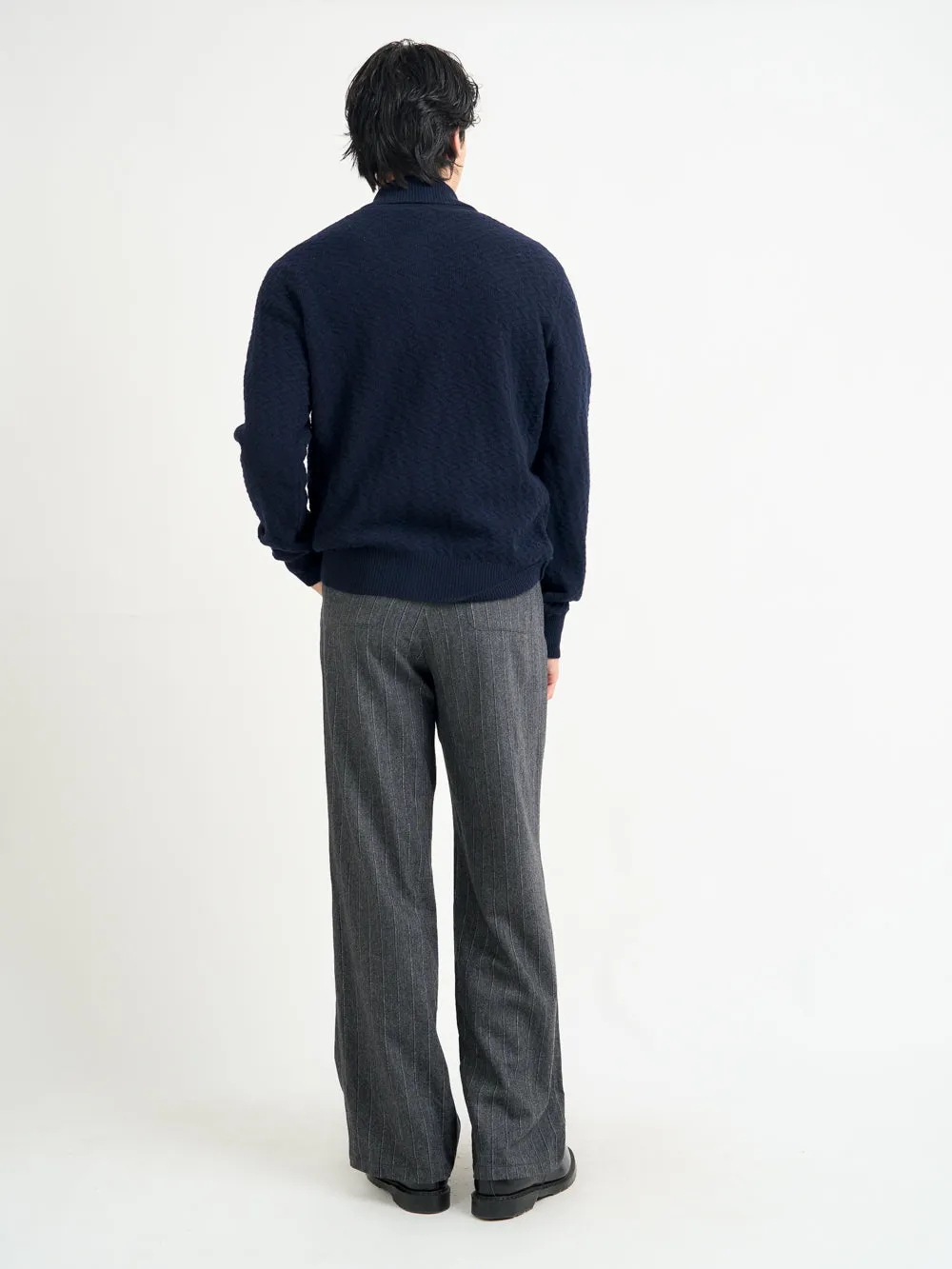 Britten Knitted Cardigan Jarvis Navy sold by Oliver Spencer product image thumbnail 3