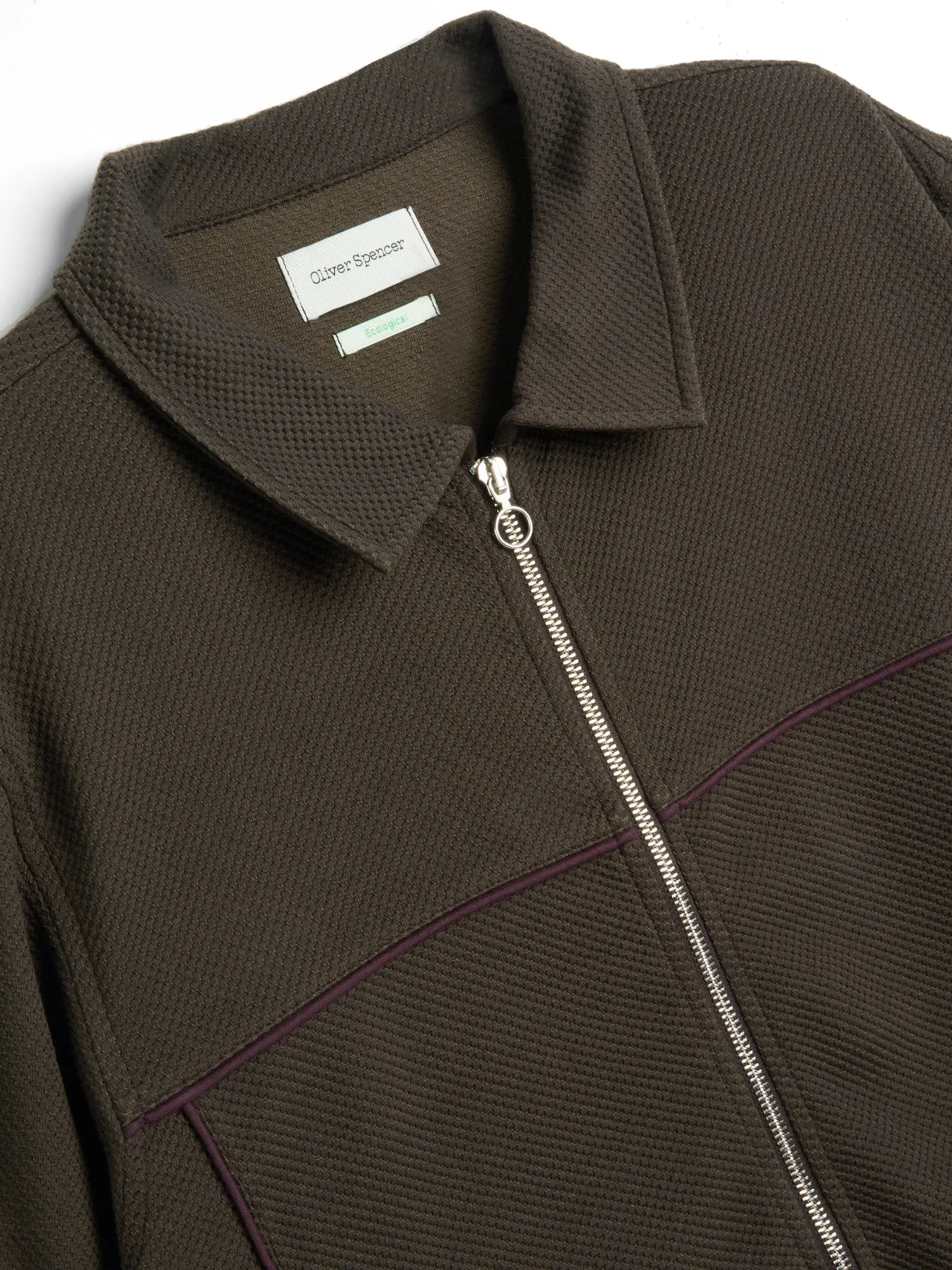 Harrison Jersey Jacket Amery Brown sold by Oliver Spencer product image thumbnail 4