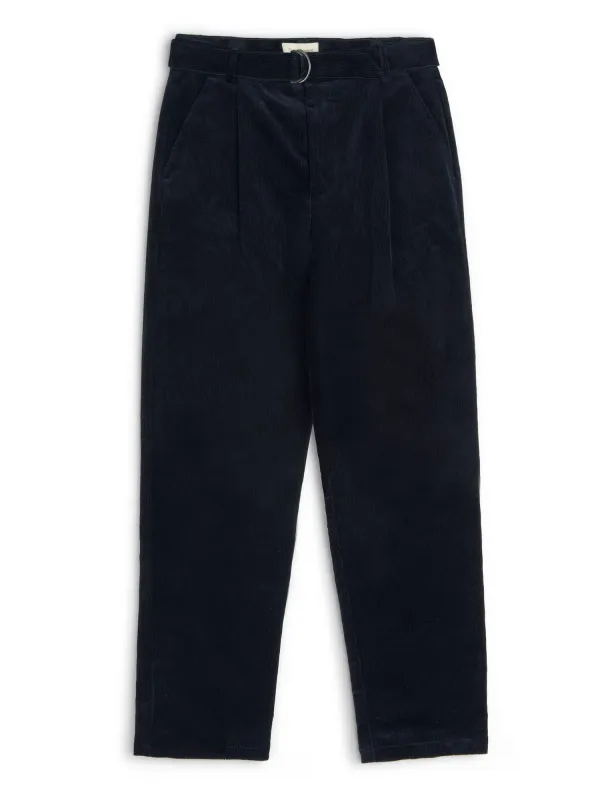 Belted Trousers Sibley Cord Navy sold by Oliver Spencer