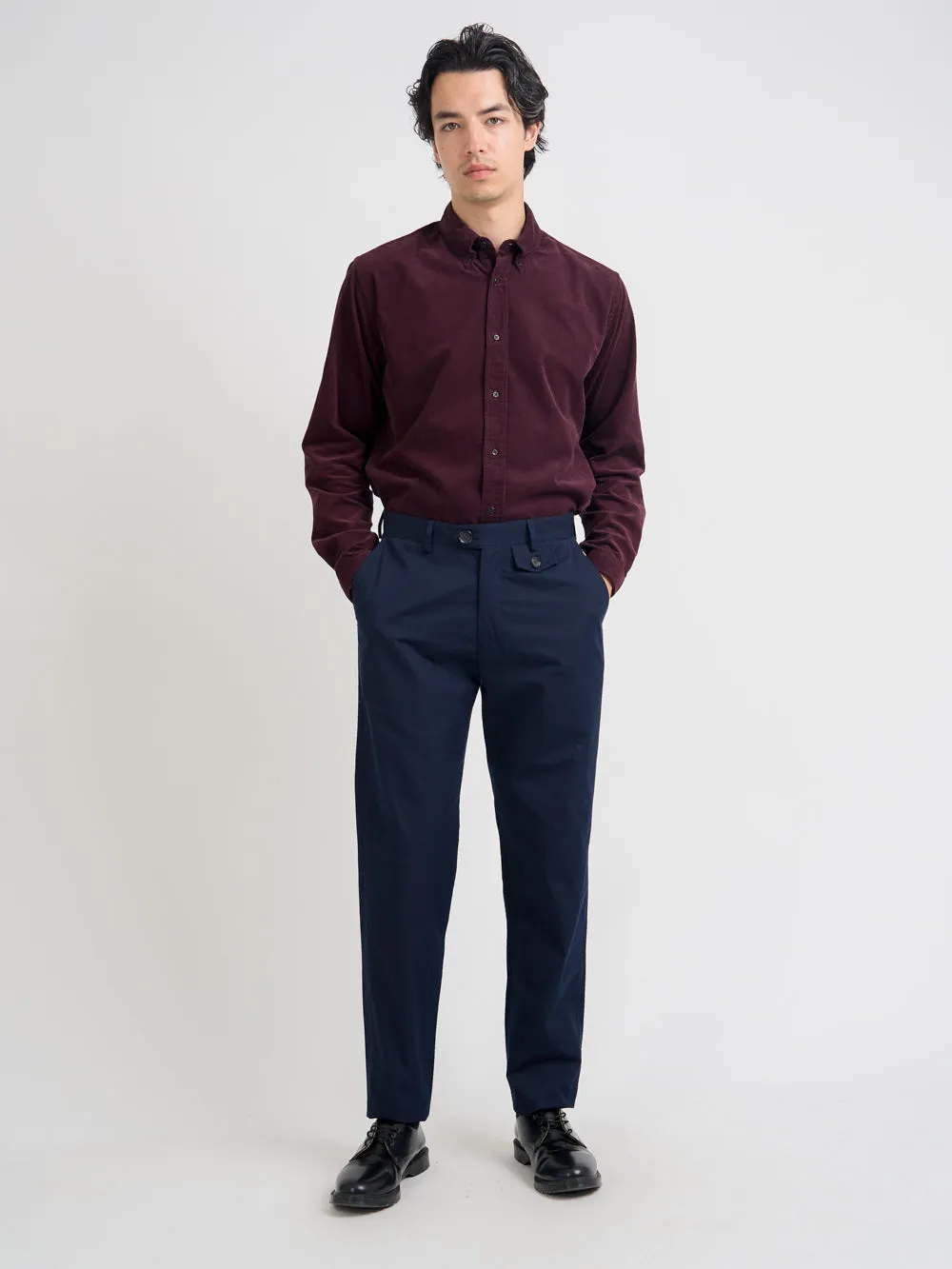 Fishtail Trousers Ashdown Navy sold by Oliver Spencer product image thumbnail 2
