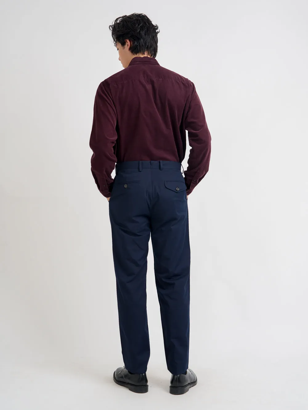 Fishtail Trousers Ashdown Navy sold by Oliver Spencer product image thumbnail 3