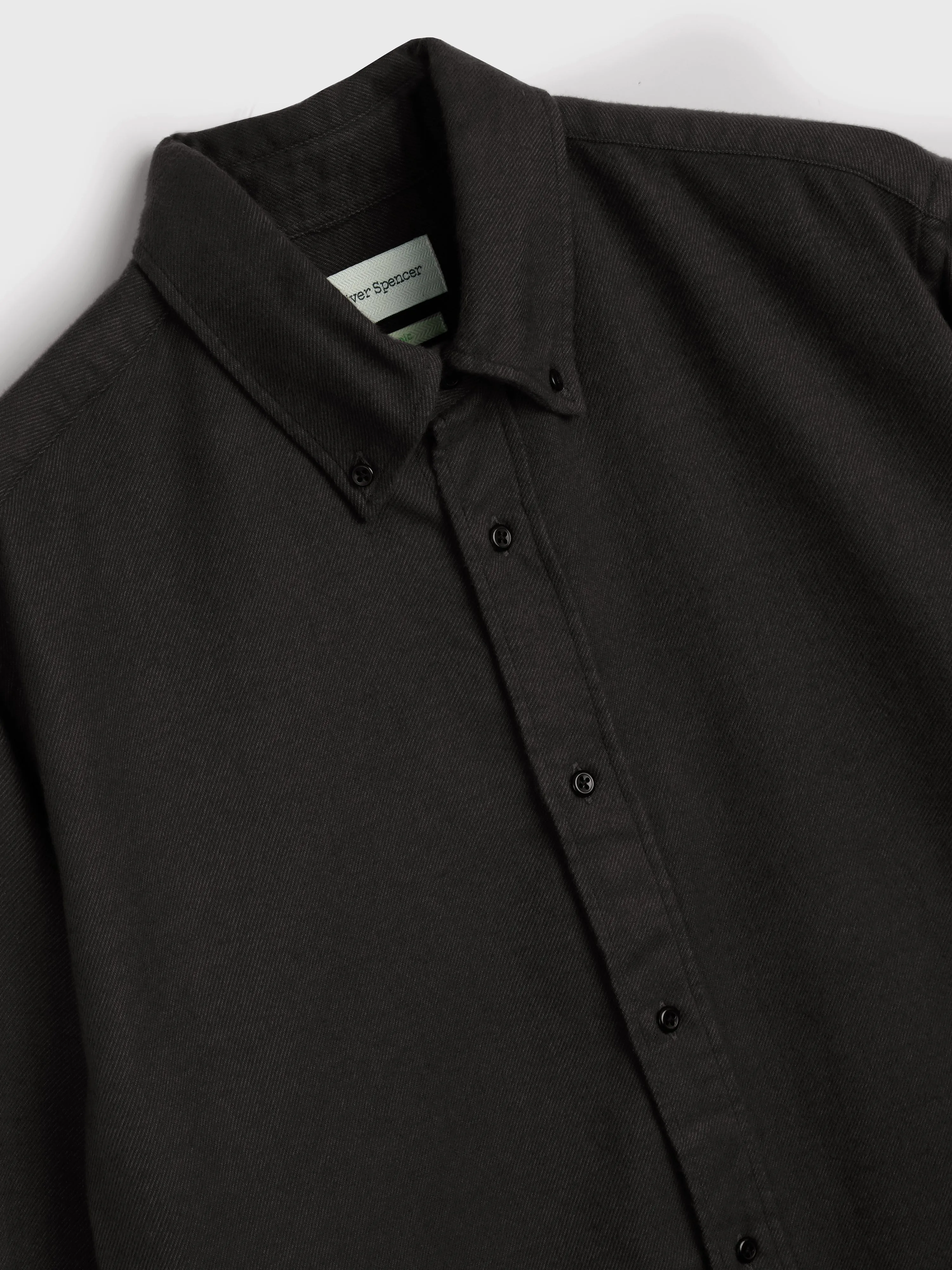 Brook Shirt Holloway Charcoal sold by Oliver Spencer product image thumbnail 4