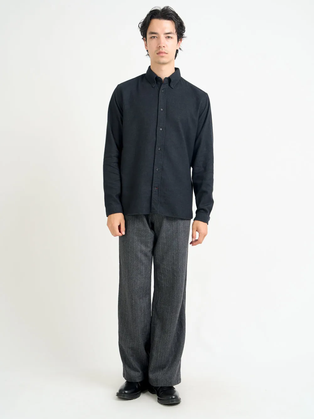 Brook Shirt Holloway Charcoal sold by Oliver Spencer product image thumbnail 2